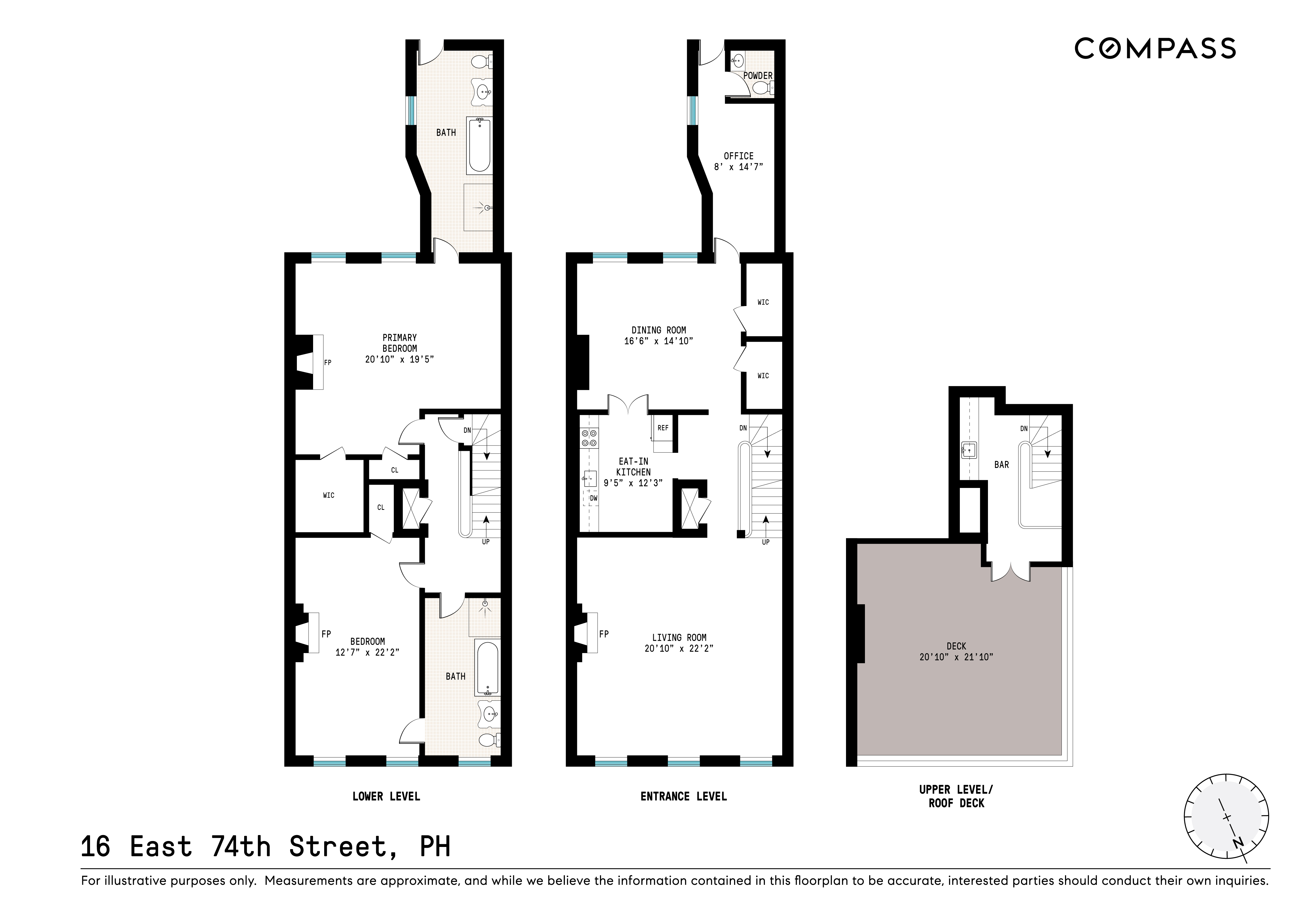 Floorplan for 16 East 74th Street, PH