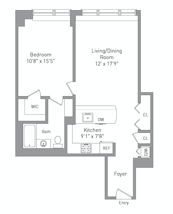 Floorplan for 242 East 25th Street, 10A