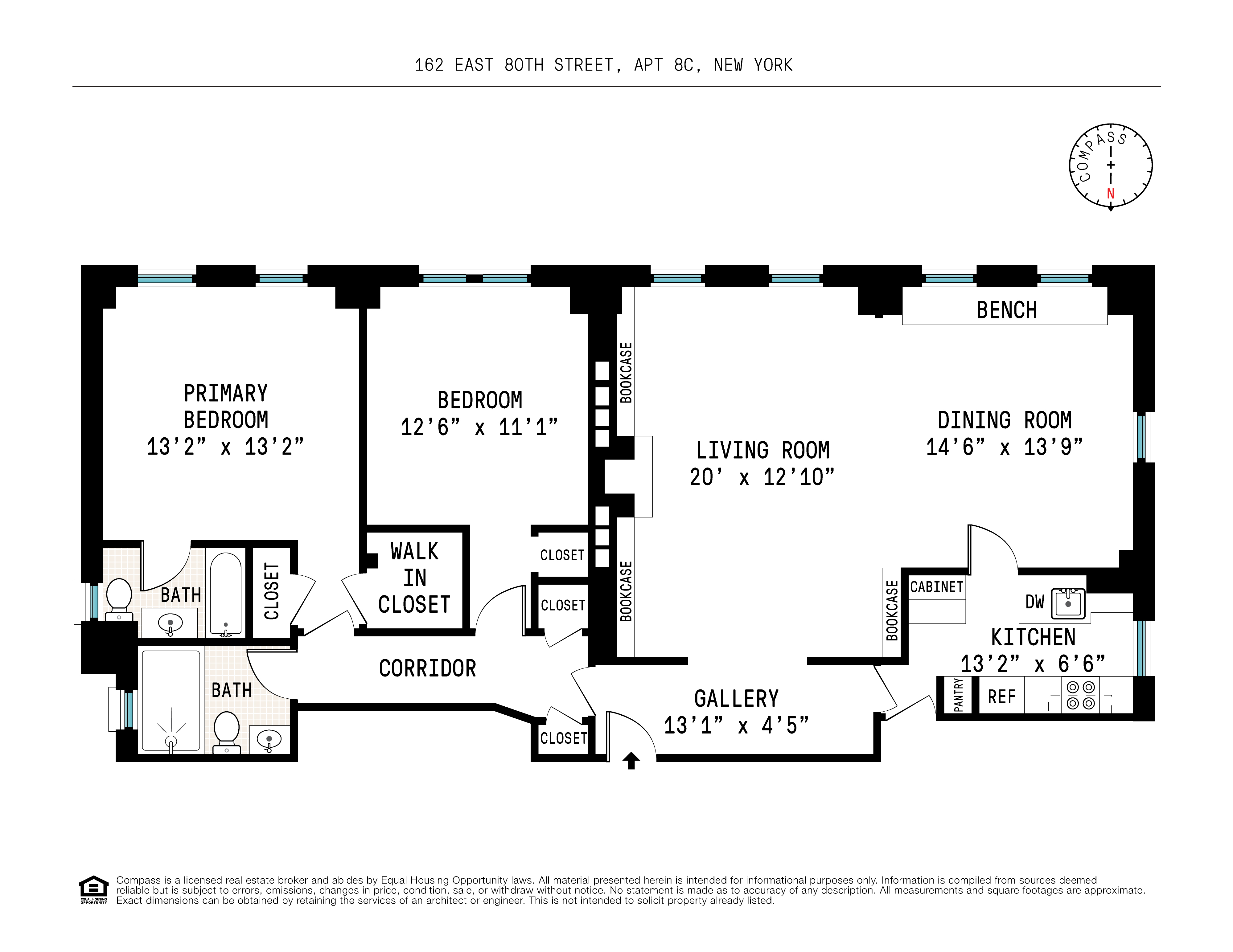Floorplan for 162 East 80th Street, 8C