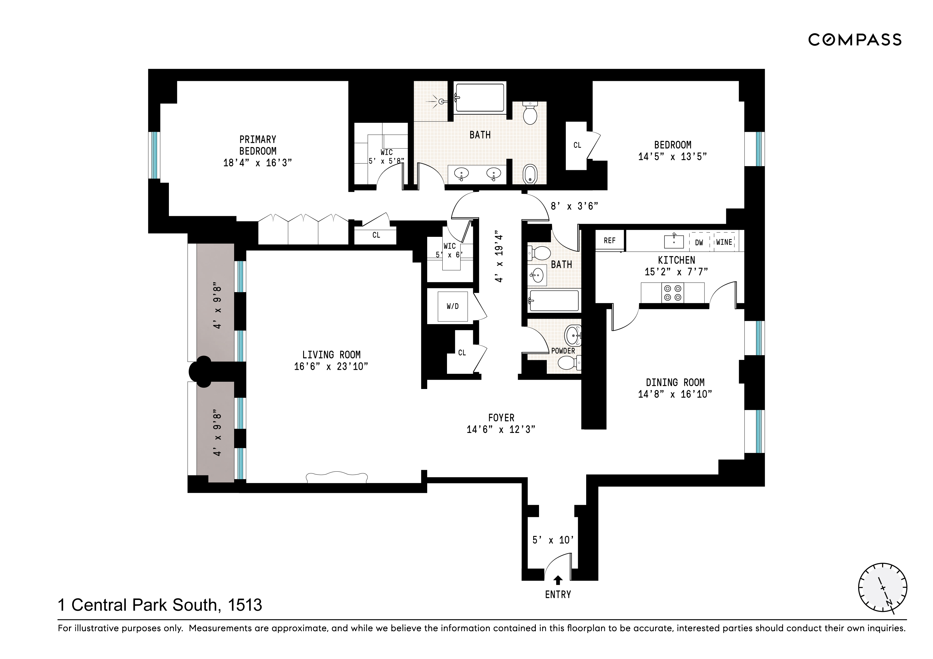 Floorplan for 1 Central Park, 1513