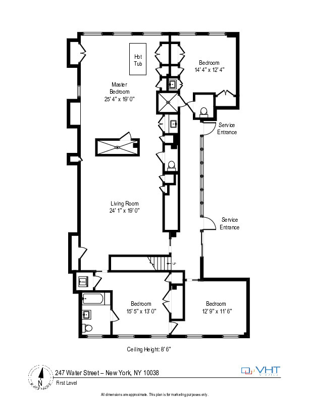 Floorplan for 247 Water Street, PH