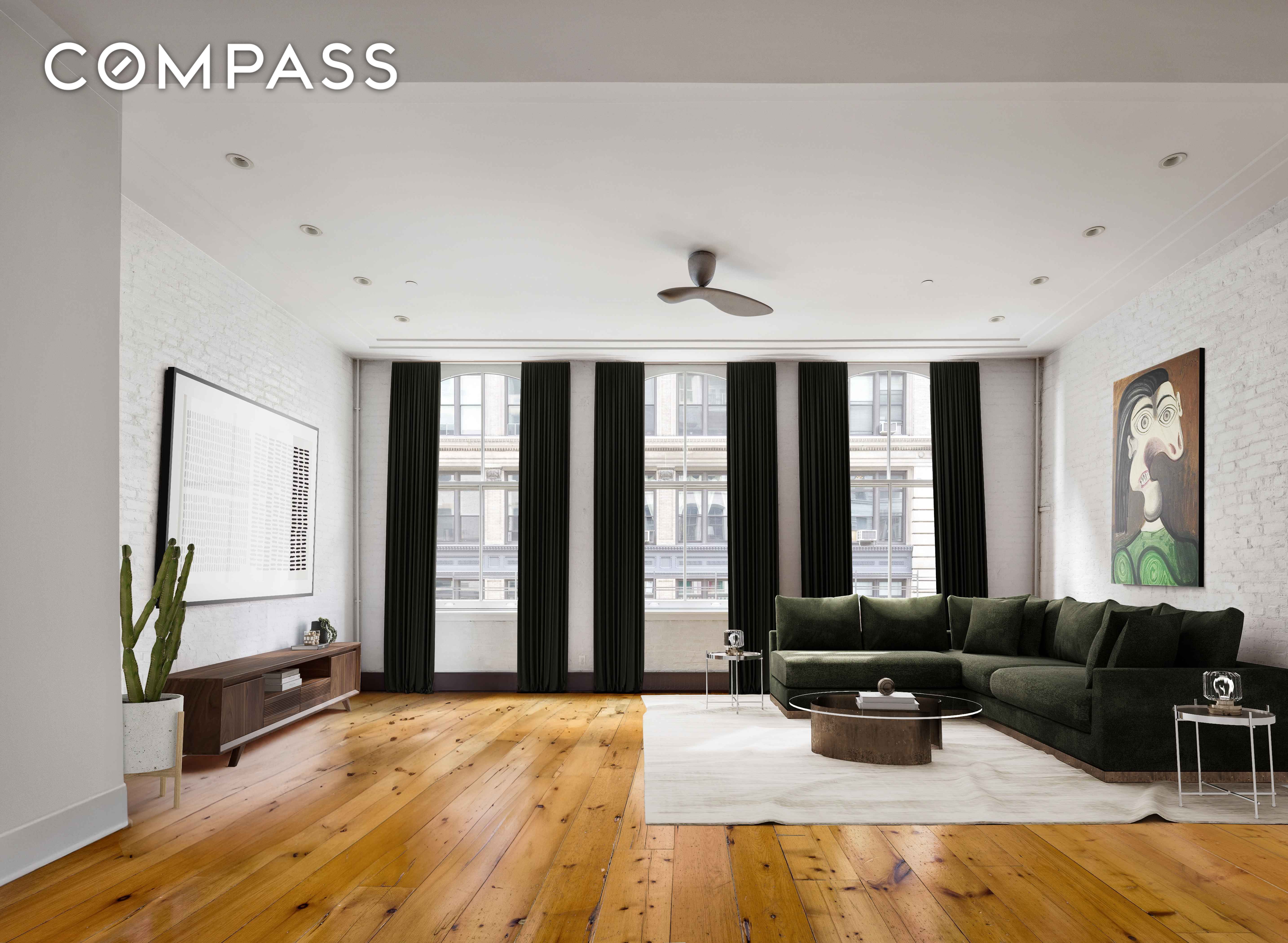 8 Warren Street 3E, Tribeca, Downtown, NYC - 3 Bedrooms  
2 Bathrooms  
6 Rooms - 