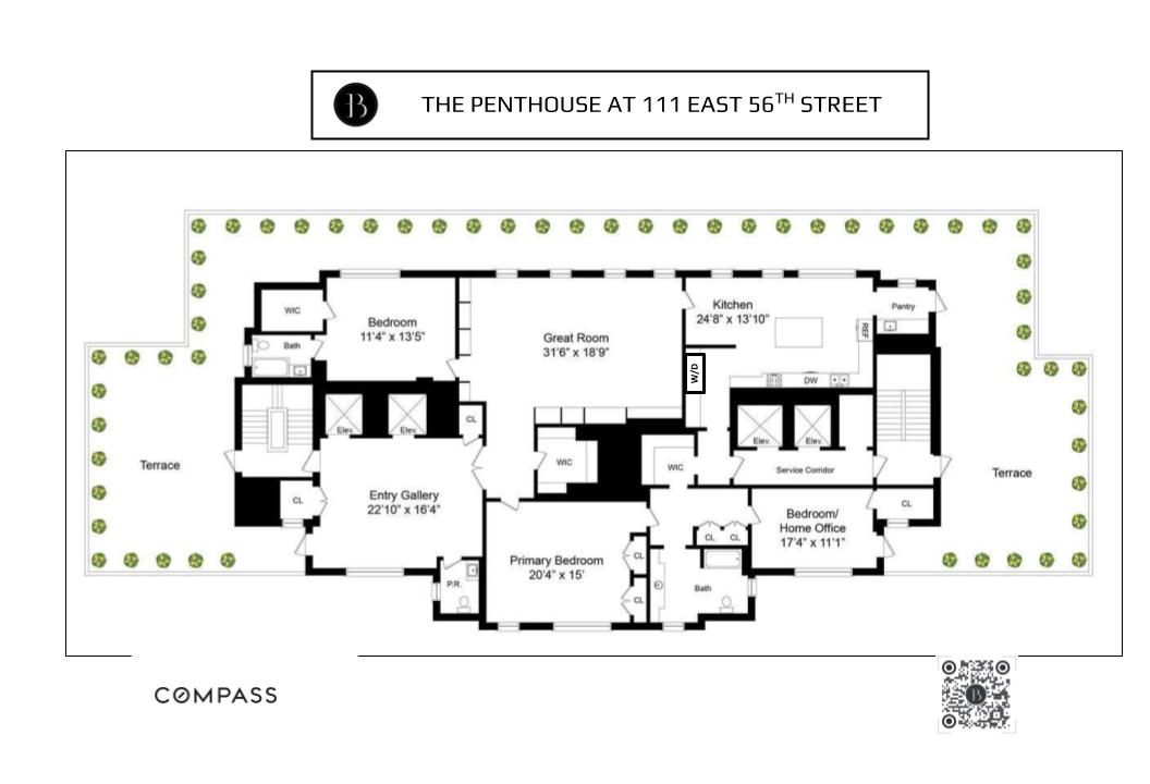 Floorplan for 111 East 56th Street, PH19