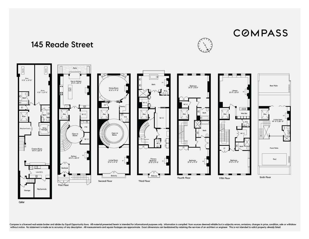 145 Reade Street, New York, NY 10013, 4 Bedrooms Bedrooms, 29 Rooms Rooms,9 BathroomsBathrooms,Residential,For Sale,Reade,COMP-1323396969700702281