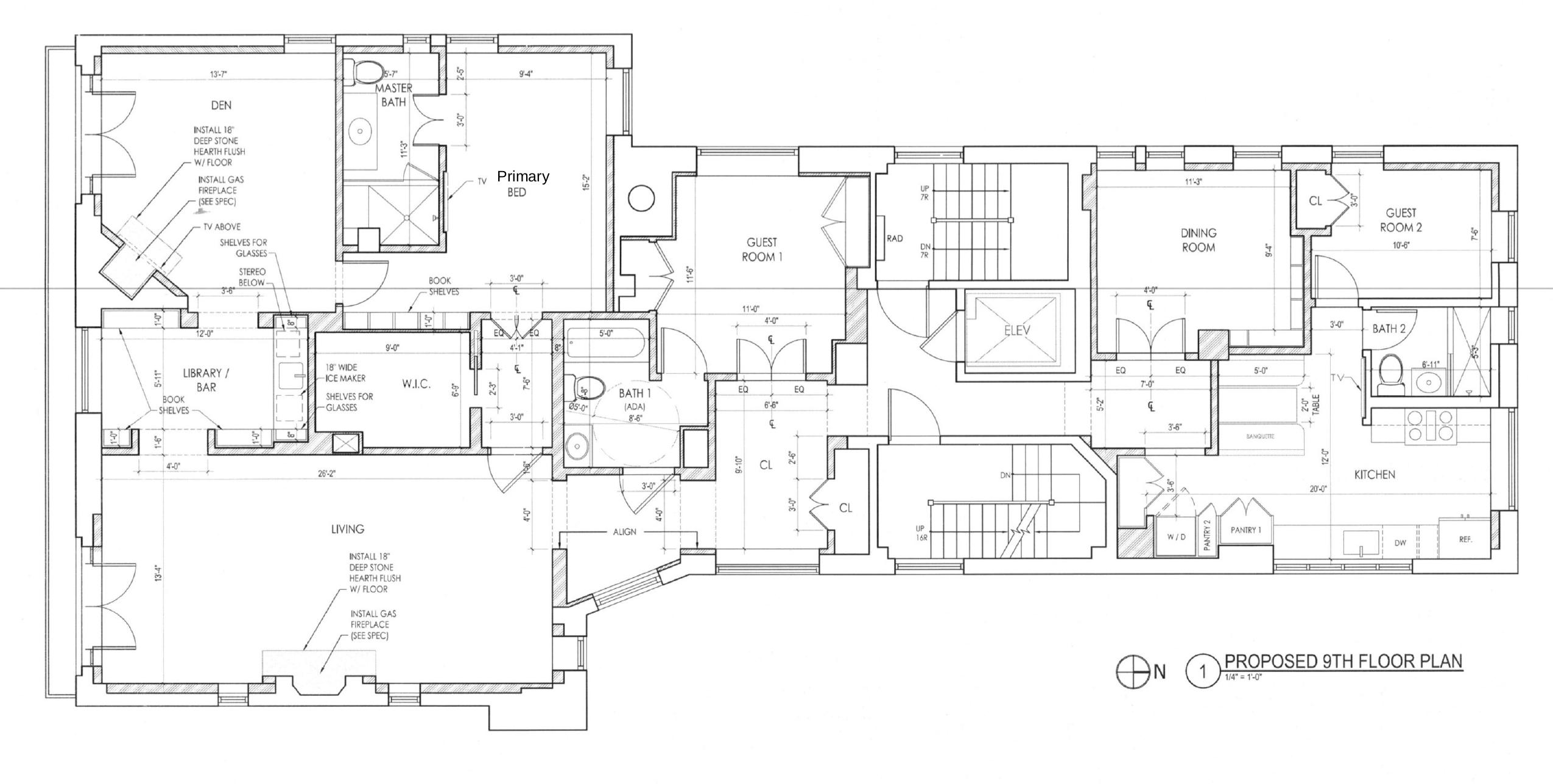 Floorplan for 105 East 38th Street, PHDUPLEX