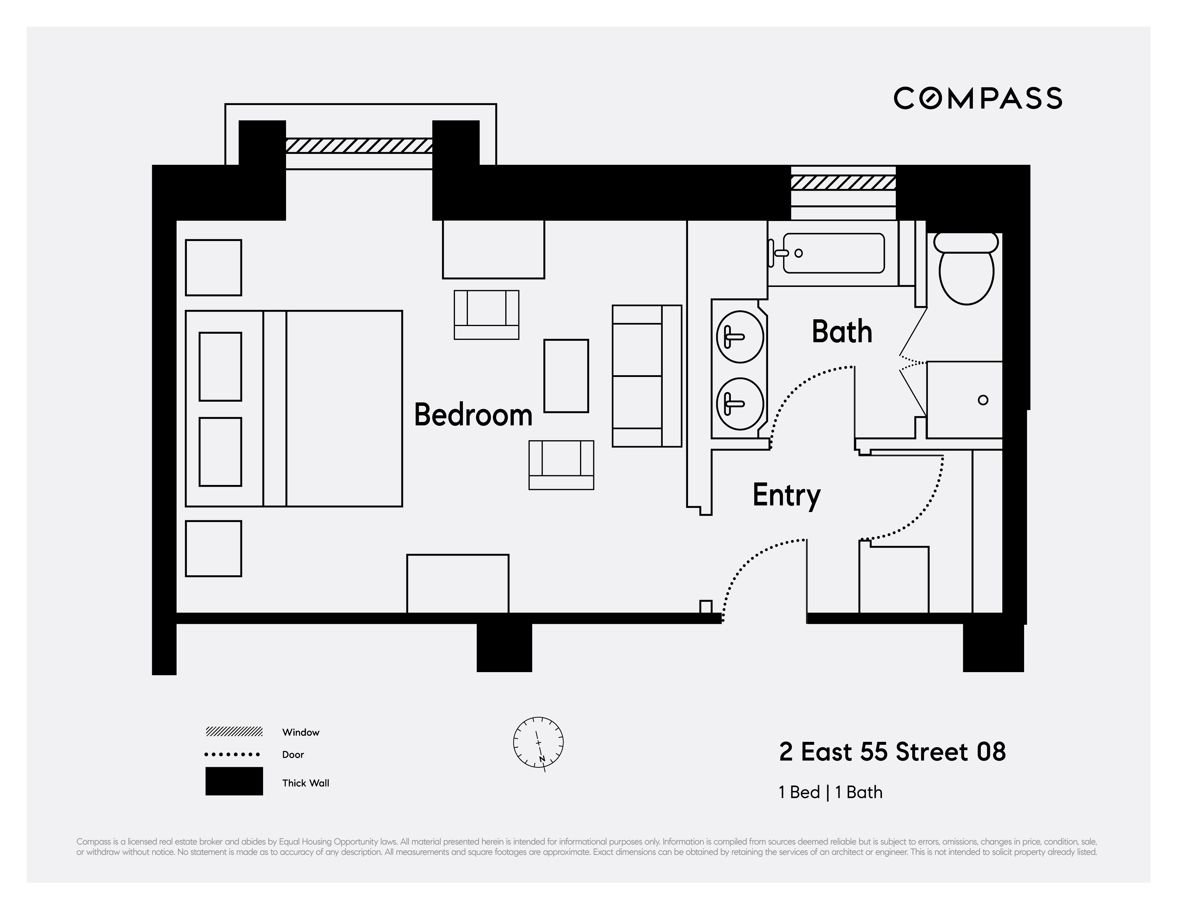 2 E 55th Street, New York, NY 10022, 2 Rooms Rooms,1 BathroomBathrooms,Residential,For Sale,55th,COMP-868081671418037233