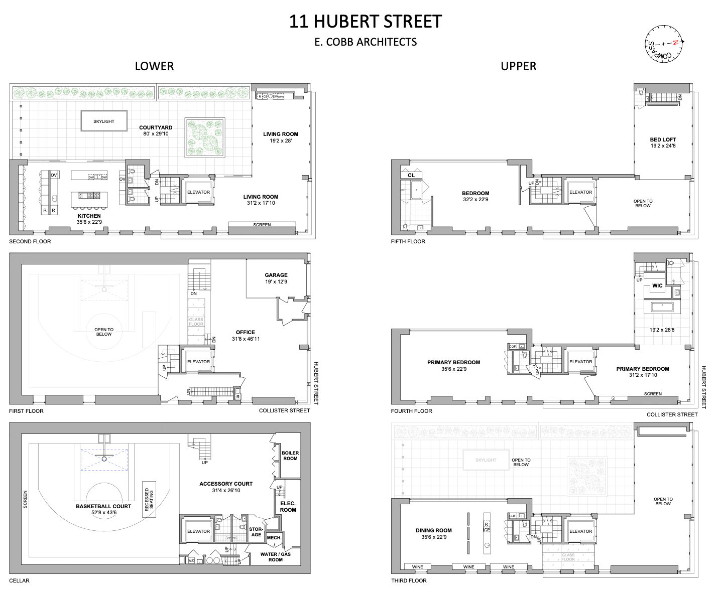 11 Hubert Street, New York, NY 10013, 7 Bedrooms Bedrooms, 40 Rooms Rooms,14 BathroomsBathrooms,Residential,For Sale,Hubert,COMP-880360389774883641