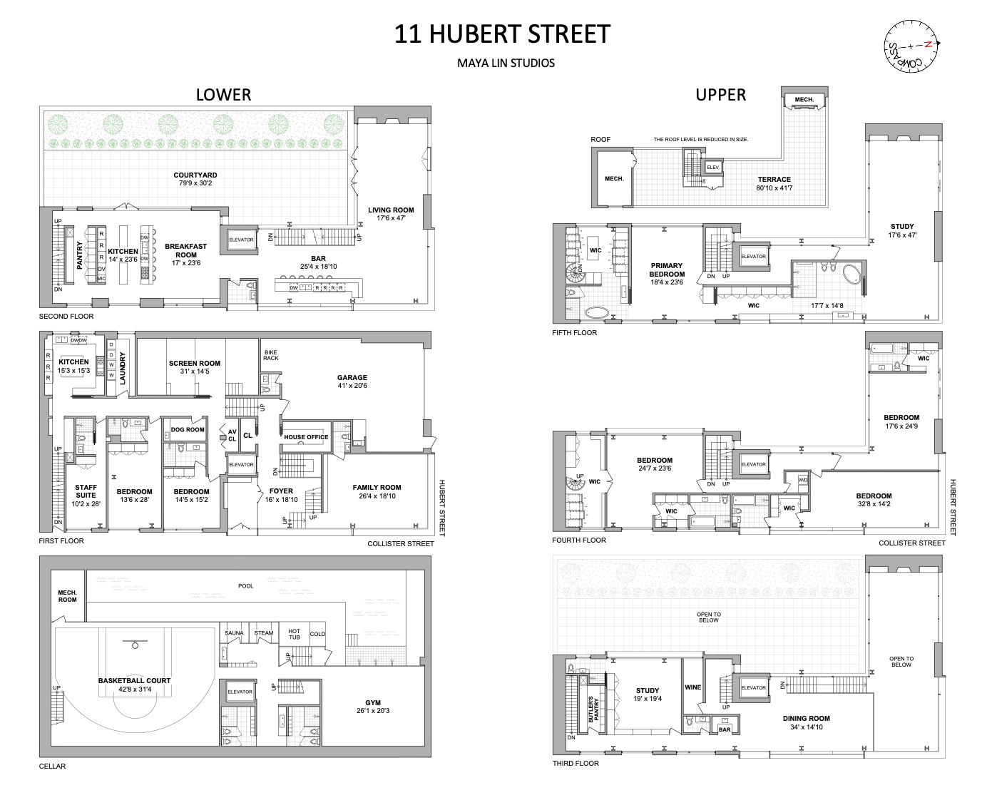 11 Hubert Street, New York, NY 10013, 7 Bedrooms Bedrooms, 40 Rooms Rooms,14 BathroomsBathrooms,Residential,For Sale,Hubert,COMP-880360389774883641