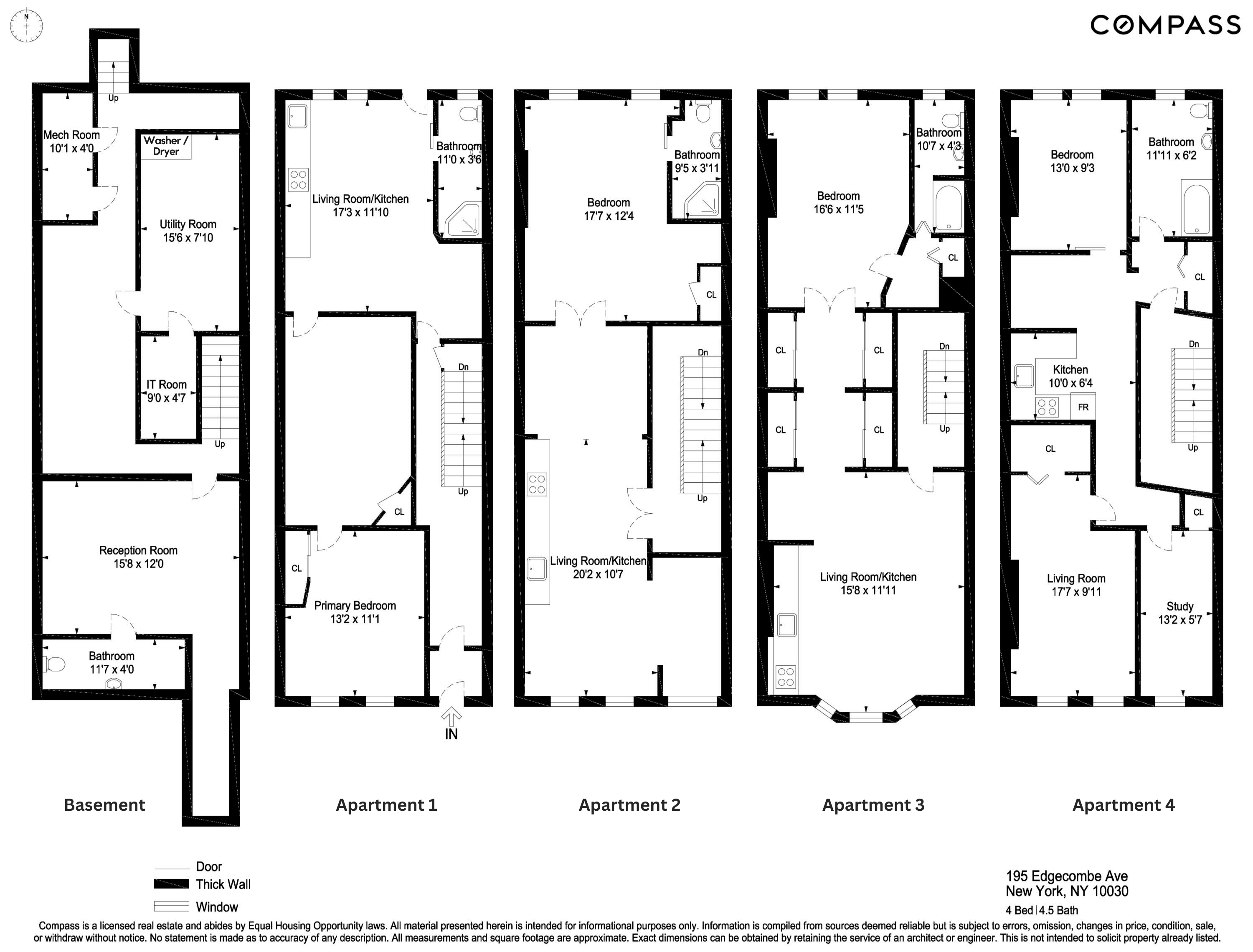 Floorplan for 195 Edgecombe Avenue