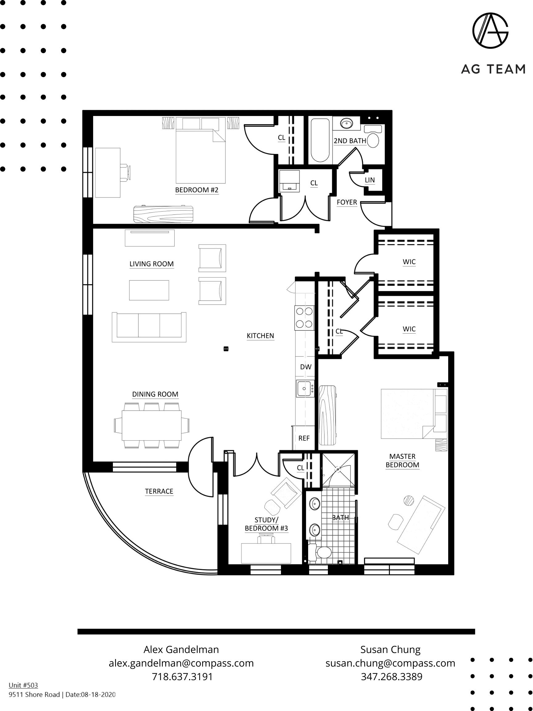 Floorplan for 9511 Shore Road, 503