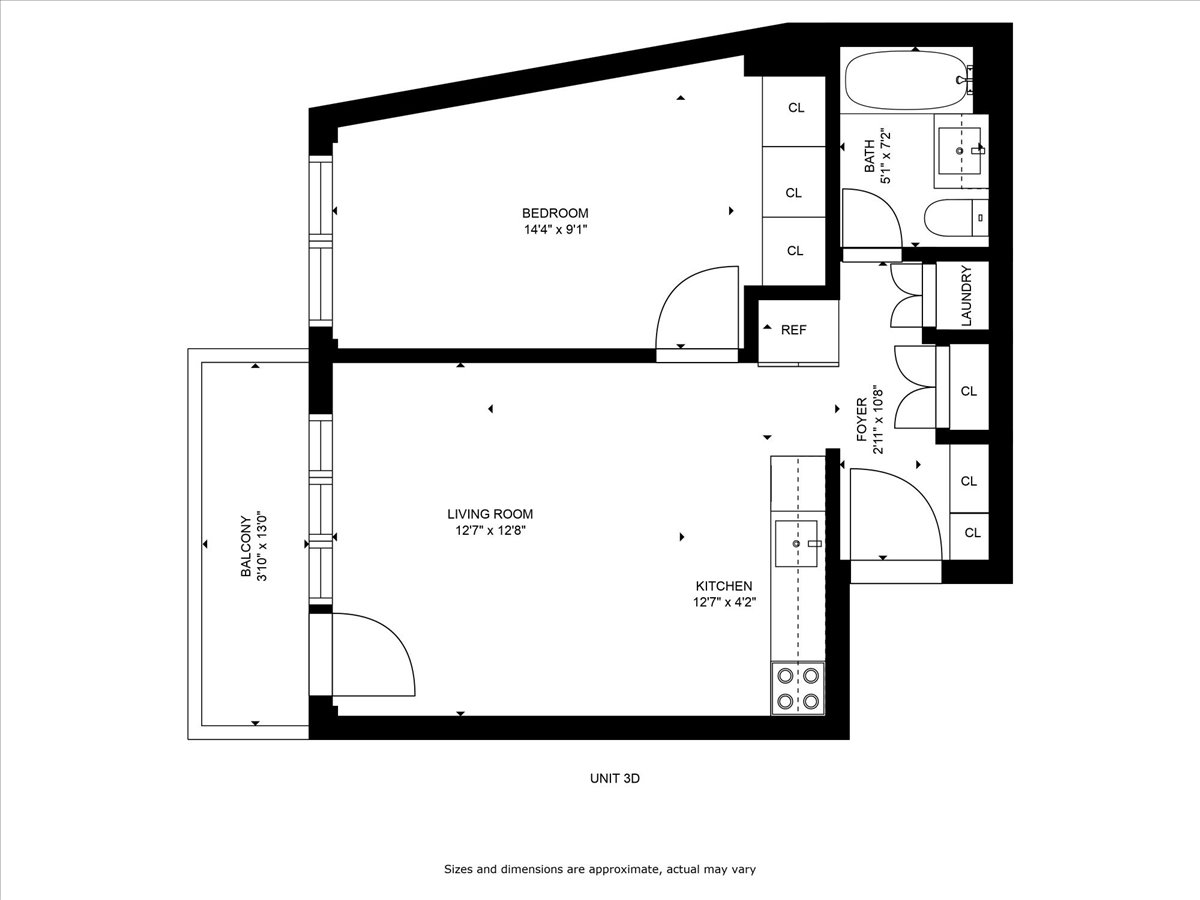 Floorplan for 2654 East 18th Street, 2D