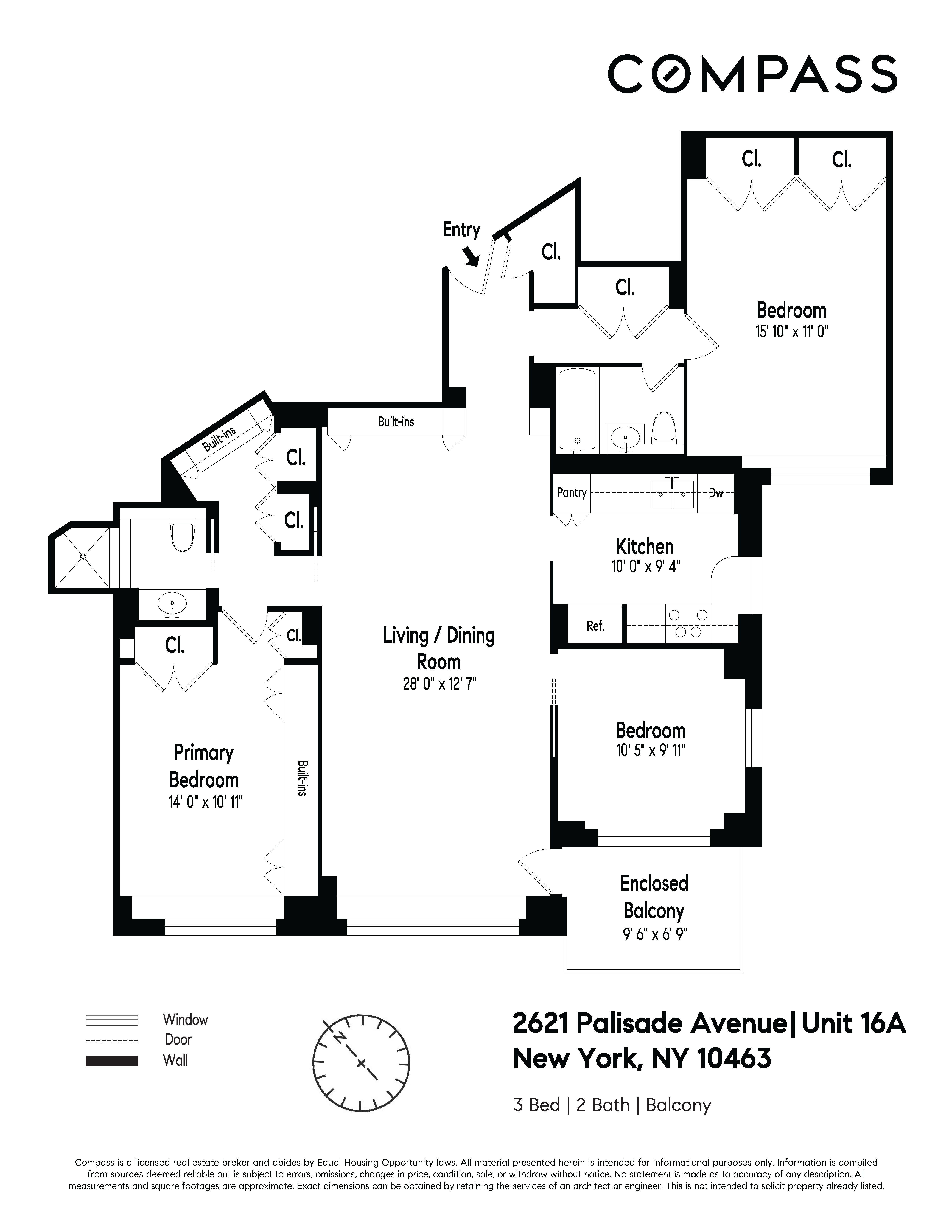 Floorplan for 2621 Palisade Avenue, 16A