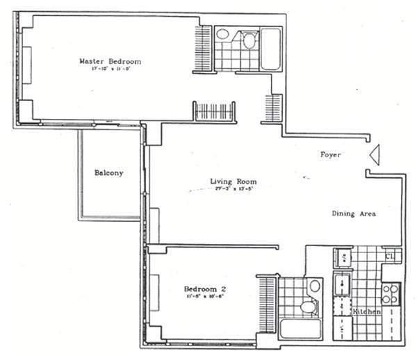 Floorplan for 62 West 62nd Street, 21-D