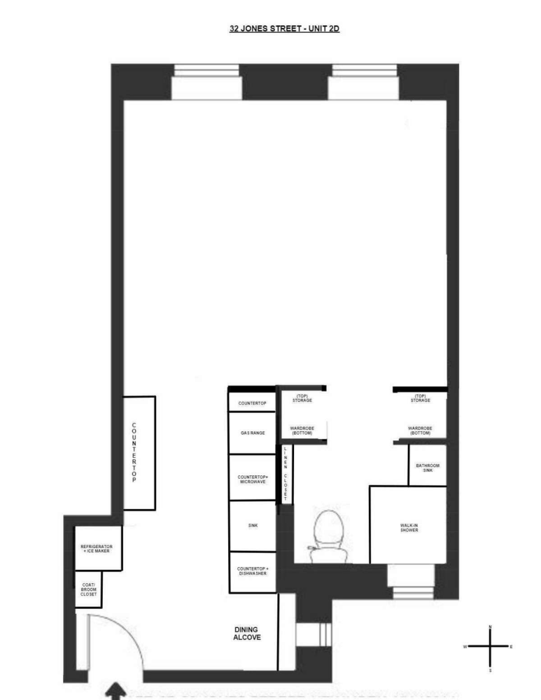 Floorplan for 32 Jones Street, 2D