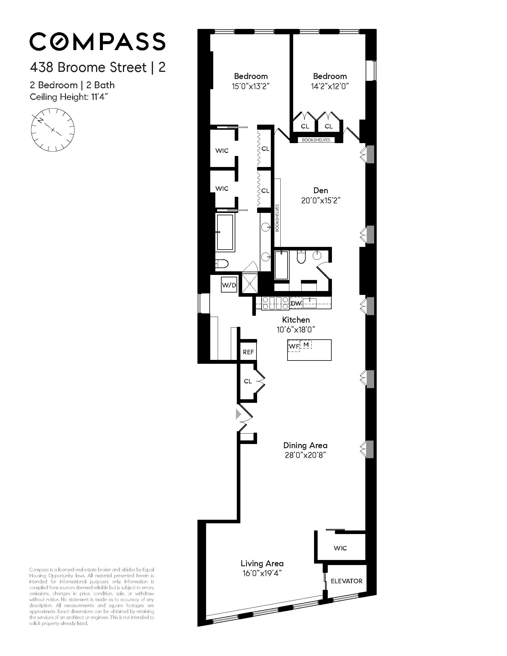 Floorplan for 438 Broome Street, 2