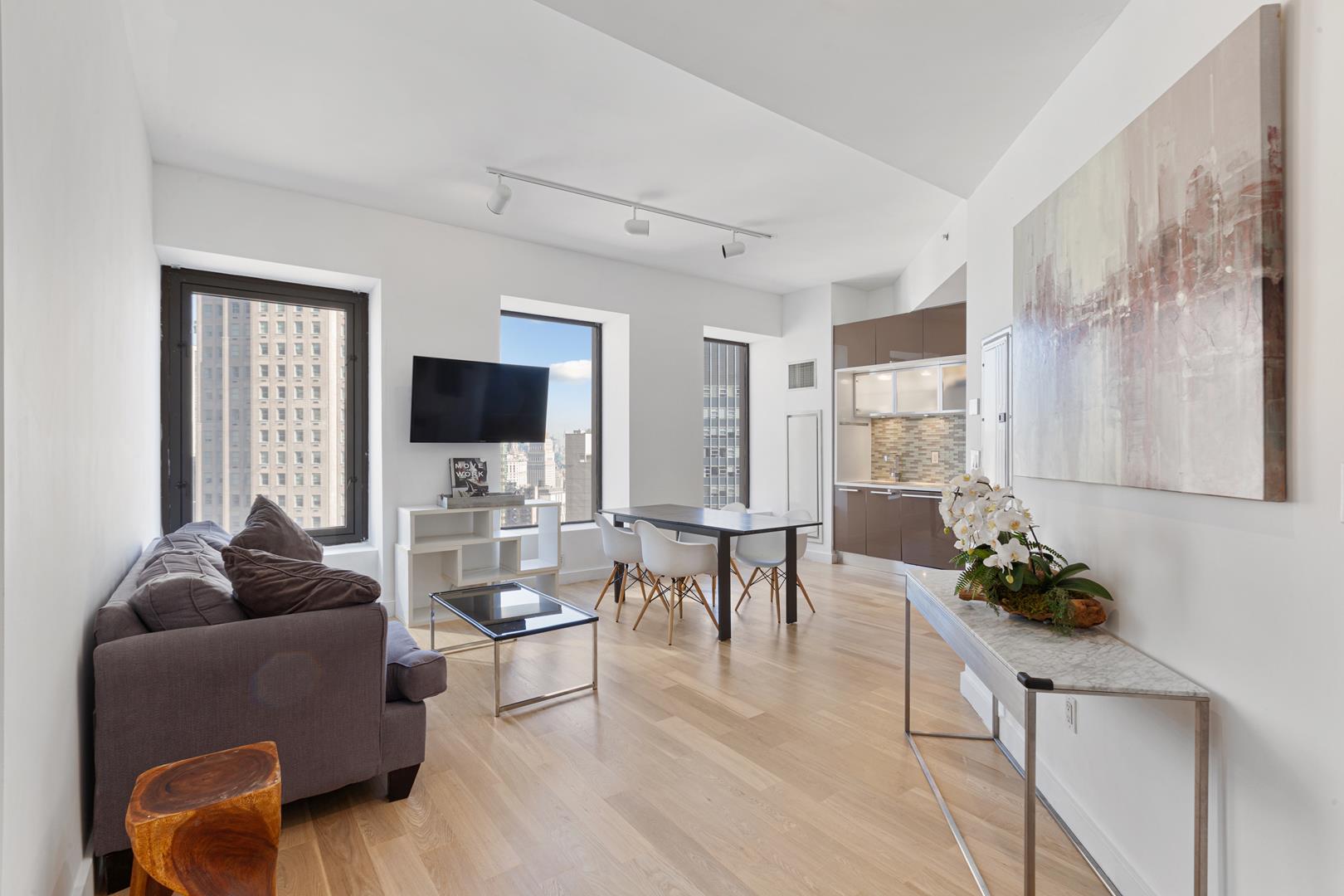 75 Wall Street 38-M, Financial District, Downtown, NYC - 2 Bedrooms  
2 Bathrooms  
4 Rooms - 