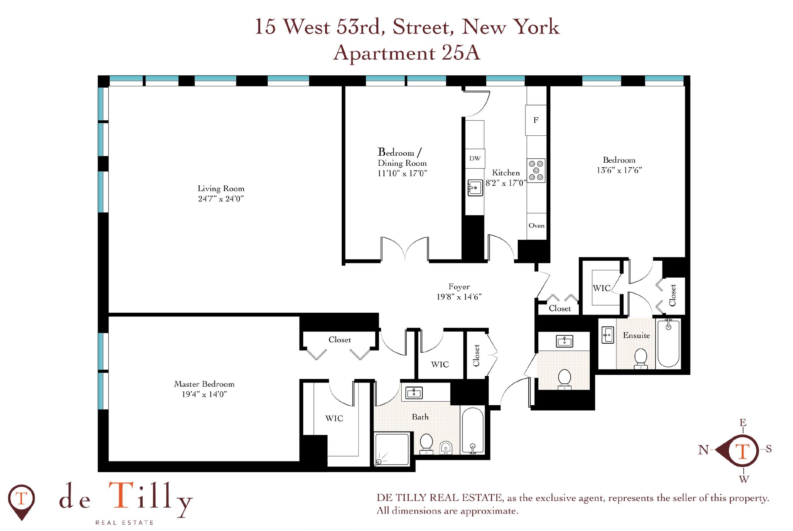 Floorplan for 15 West 53rd Street, 25-A