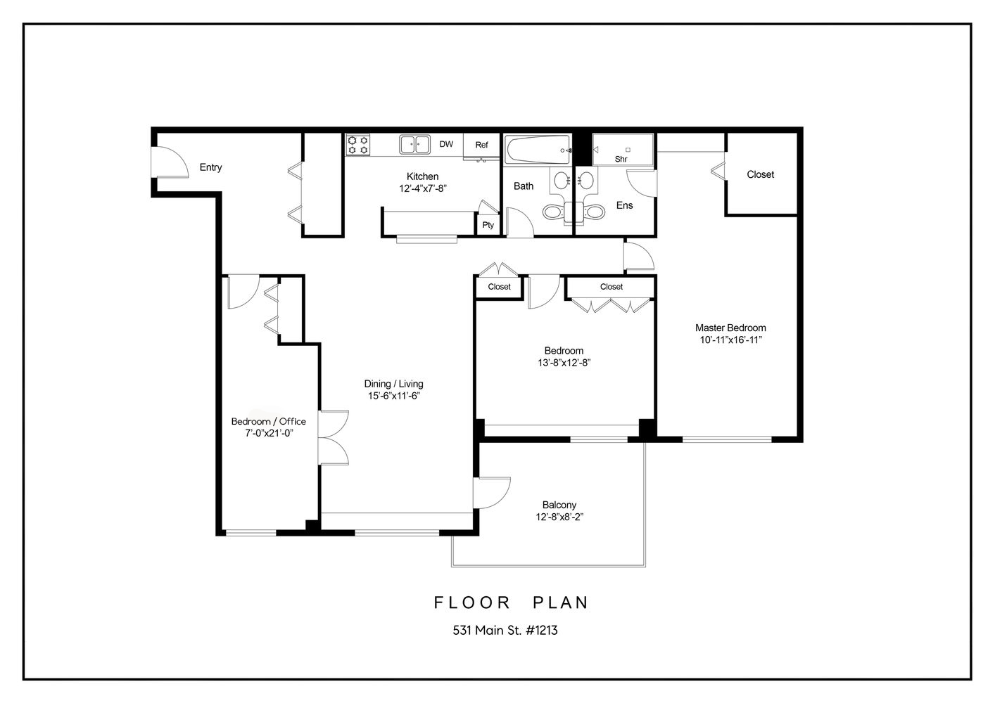 Floorplan for 531 Main Street, 1213