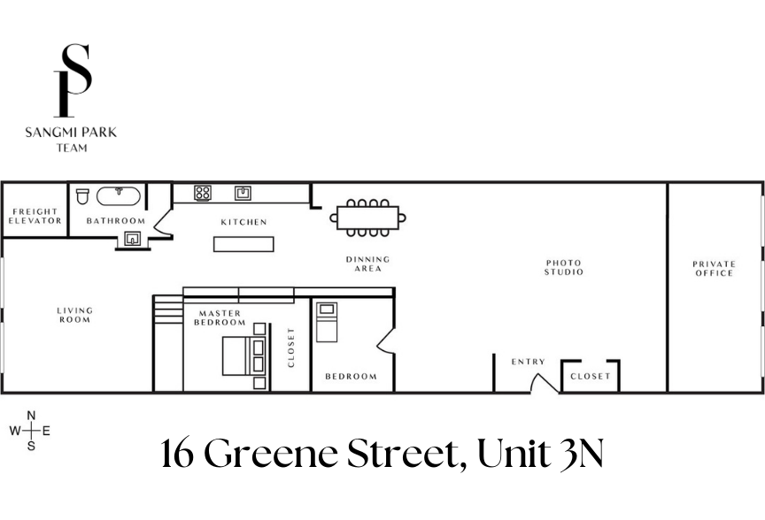Floorplan for 16 Greene Street, 3N