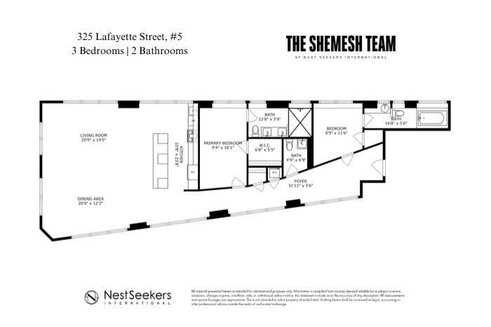 Floorplan for 325 Lafayette Street, VAR