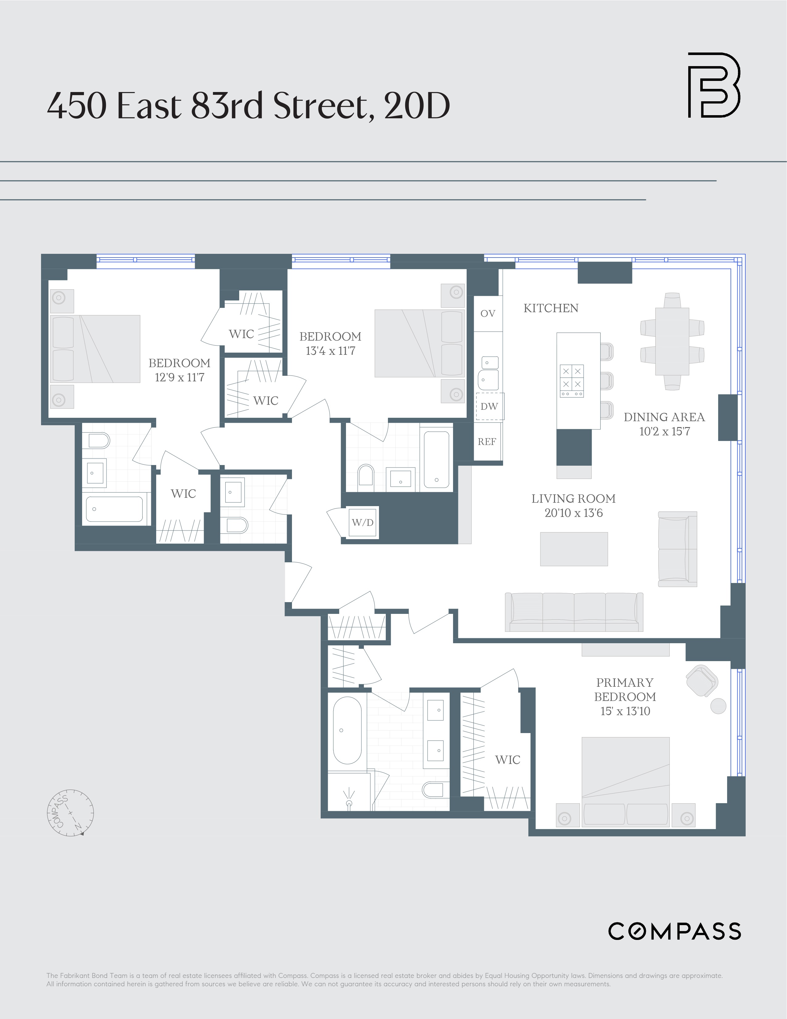 Floorplan for 450 East 83rd Street, 20D