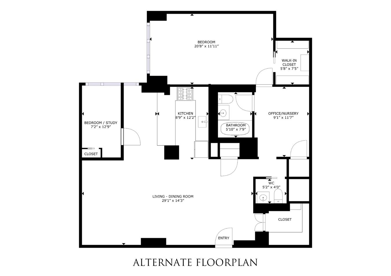 Floorplan for 340 East 64th Street, 8R