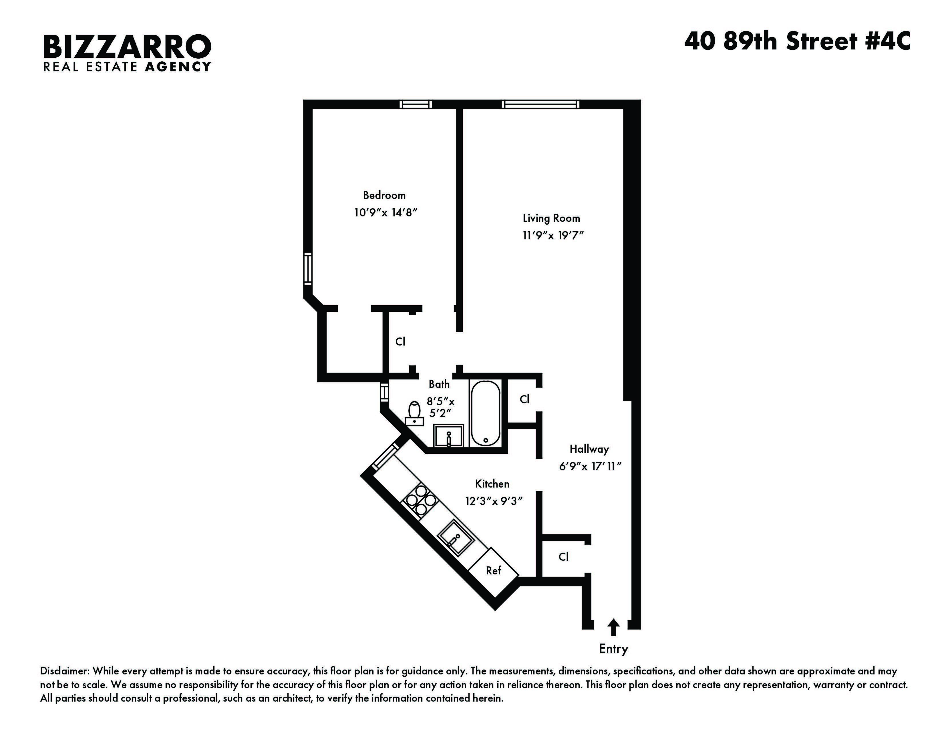 Floorplan for 8901 Narrows Avenue, 4C