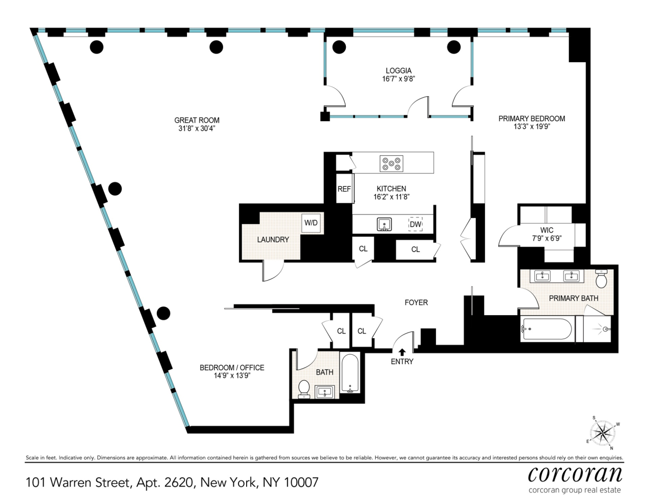 Floorplan for 101 Warren Street, 2620