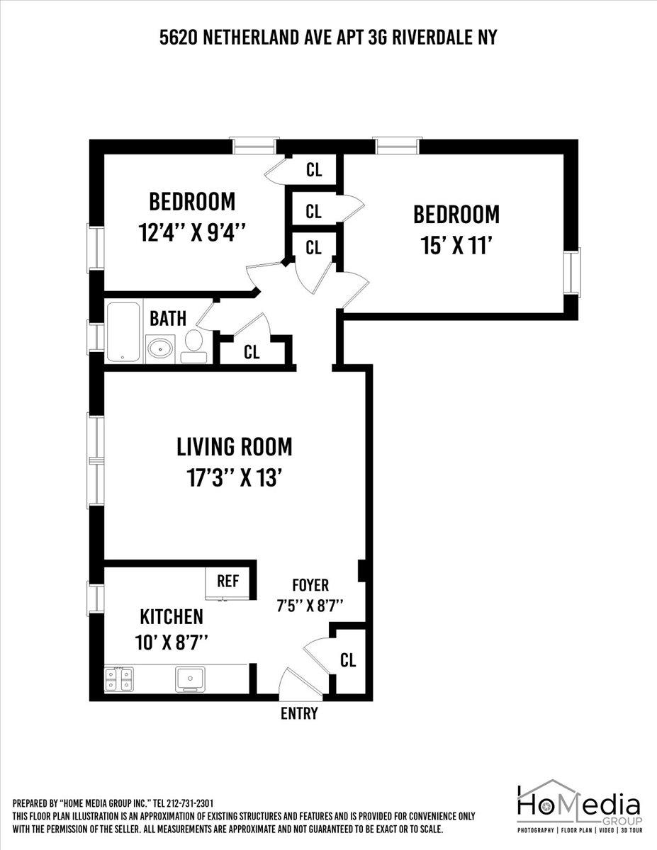 Floorplan for 5620 Netherland Avenue, 3-G