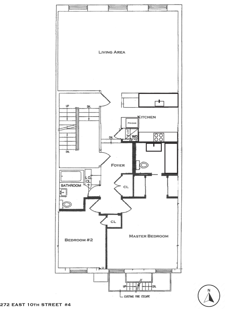 Floorplan for 272 East 10th Street, 4