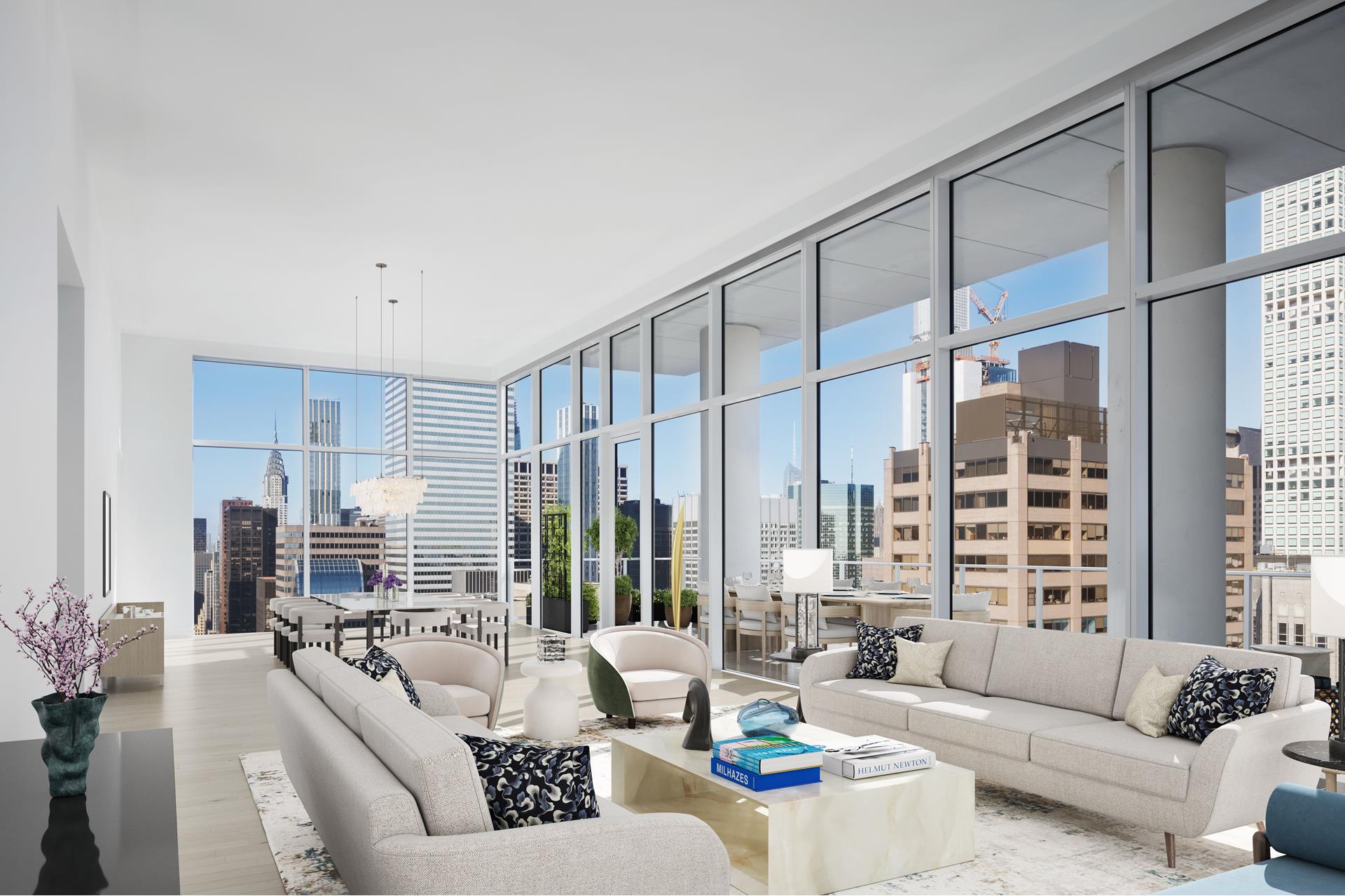 200 East 59th Street Ph33, Sutton, Midtown East, NYC - 3 Bedrooms  
4.5 Bathrooms  
7 Rooms - 