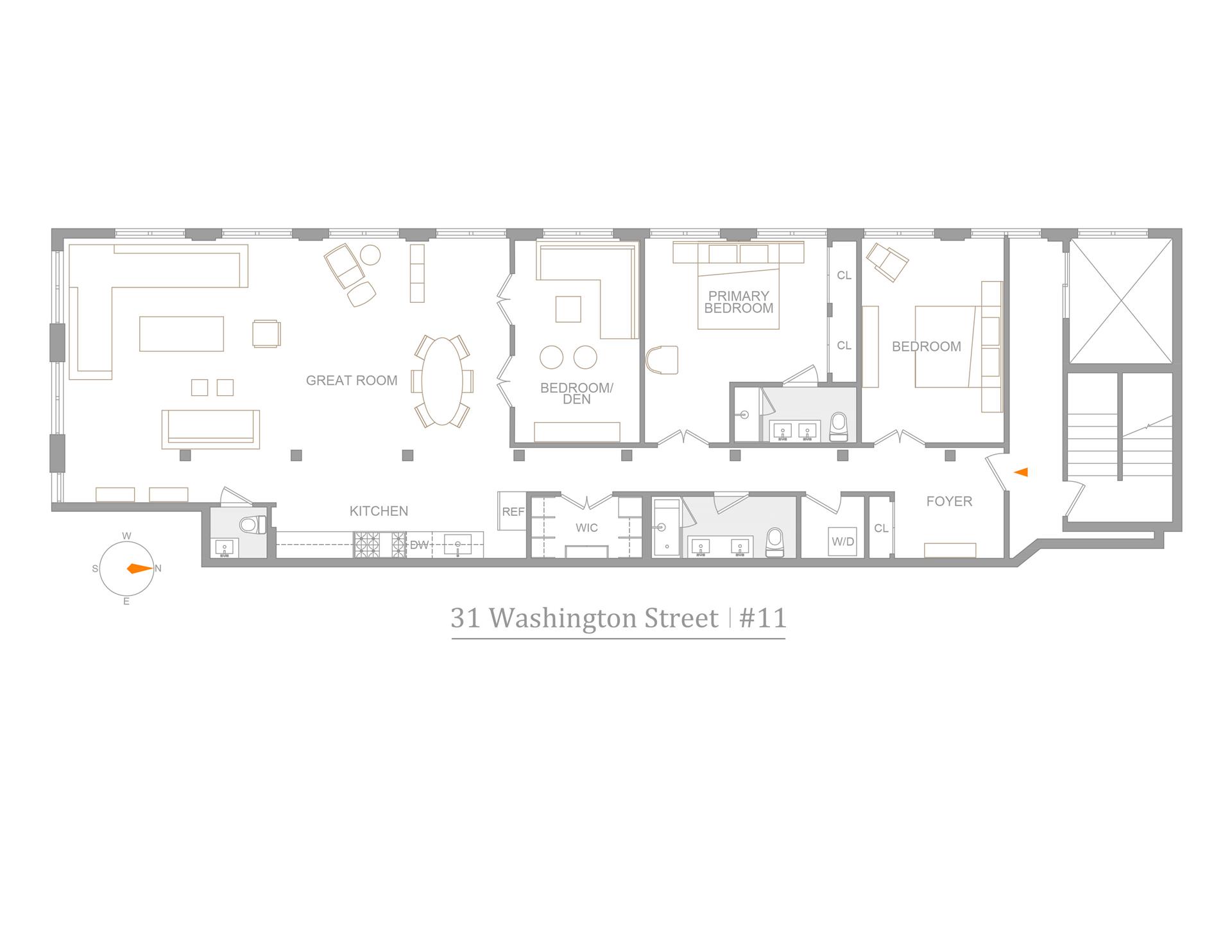 Floorplan for 31 Washington Street, 11
