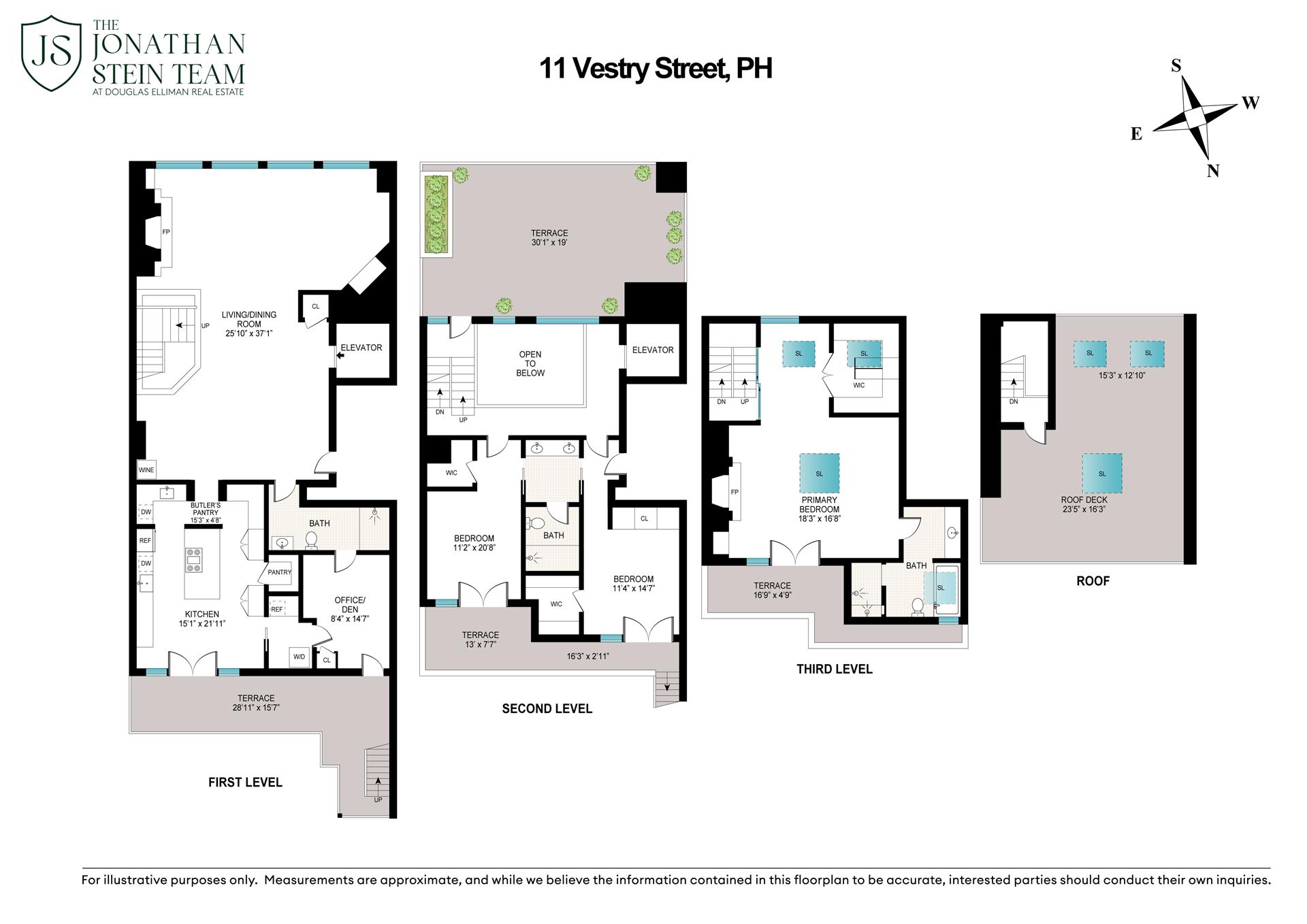 Floorplan for 11 Vestry Street, PH