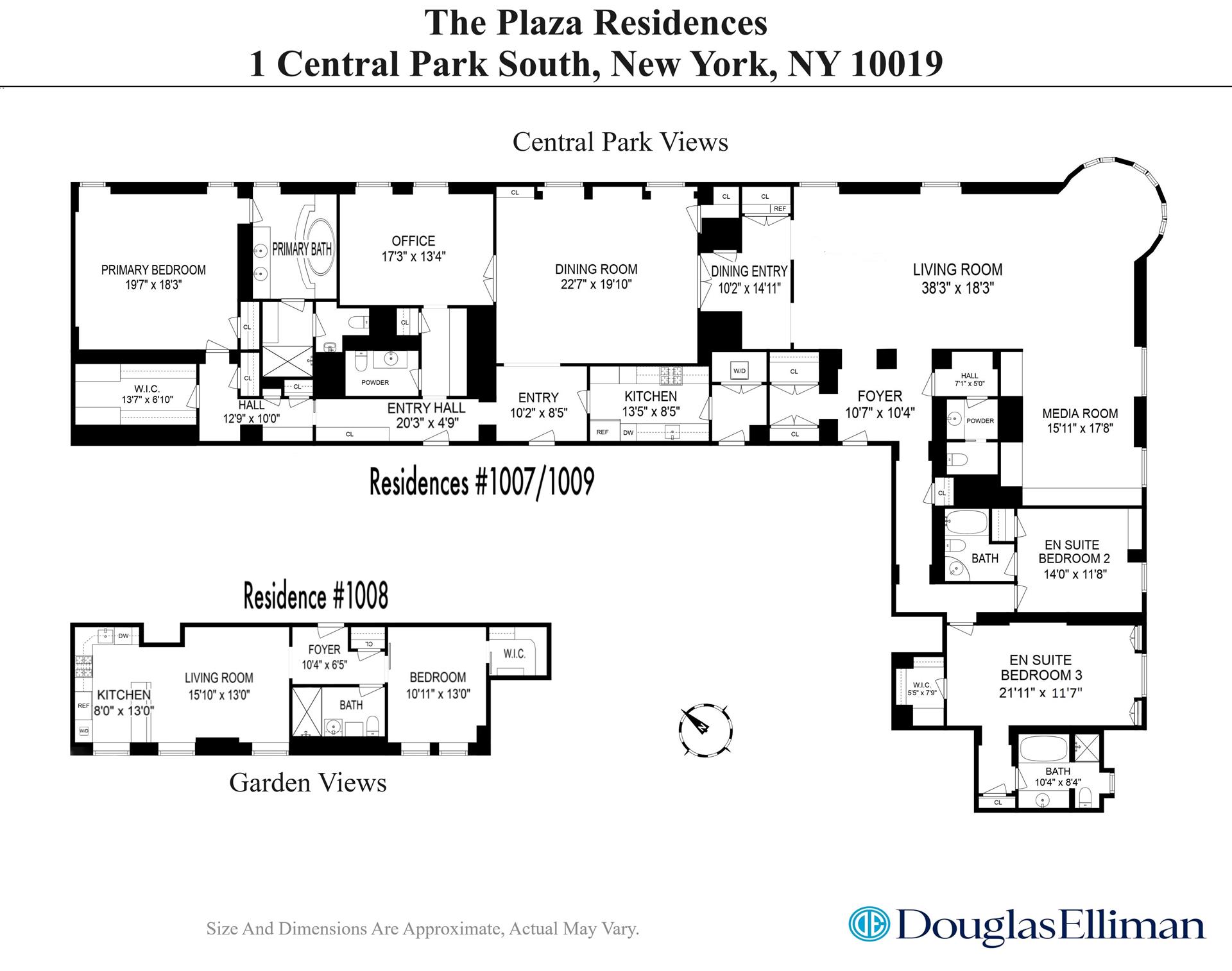 Floorplan for 1 Central Park, 1007/09/08