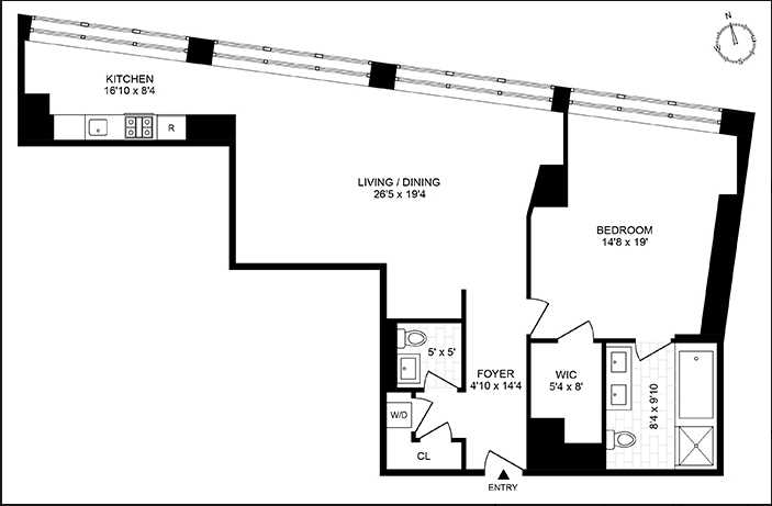 Floorplan for 55 Wall Street, 554