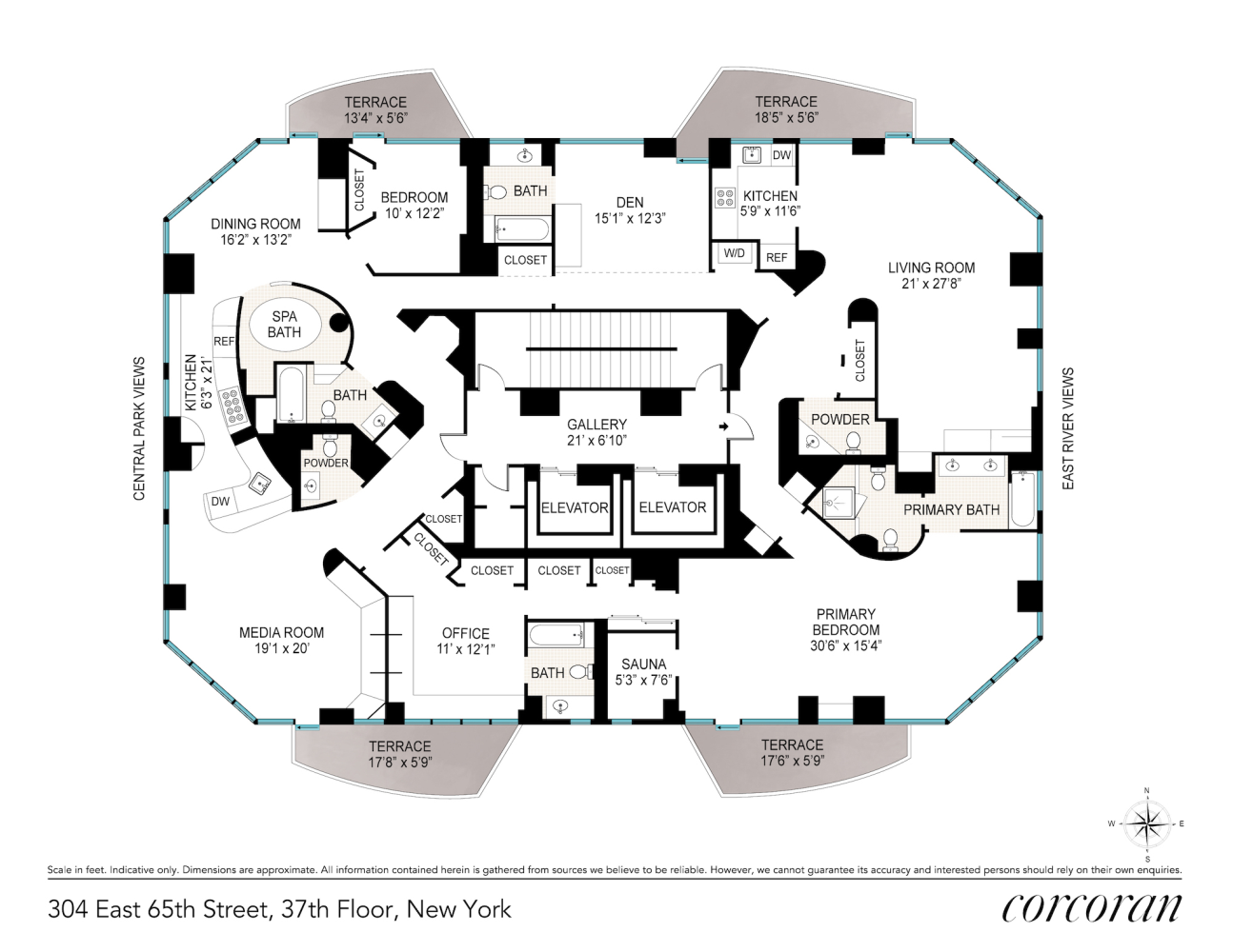 Floorplan for 304 East 65th Street, 37FL