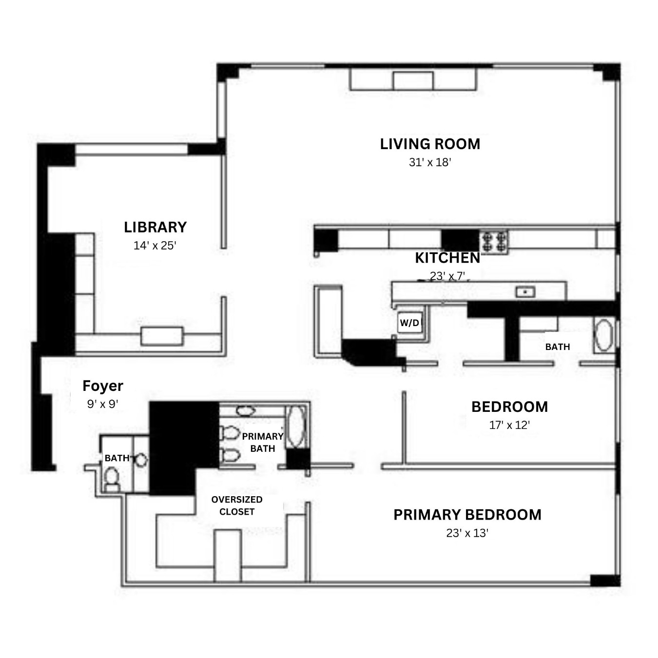 Floorplan for 721 5th Avenue, 55L