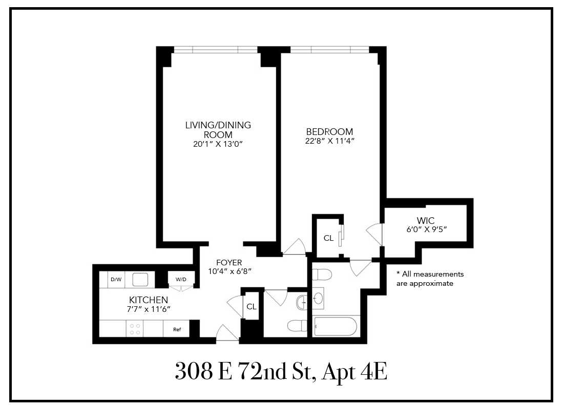 Floorplan for 308 East 72nd Street, 4E