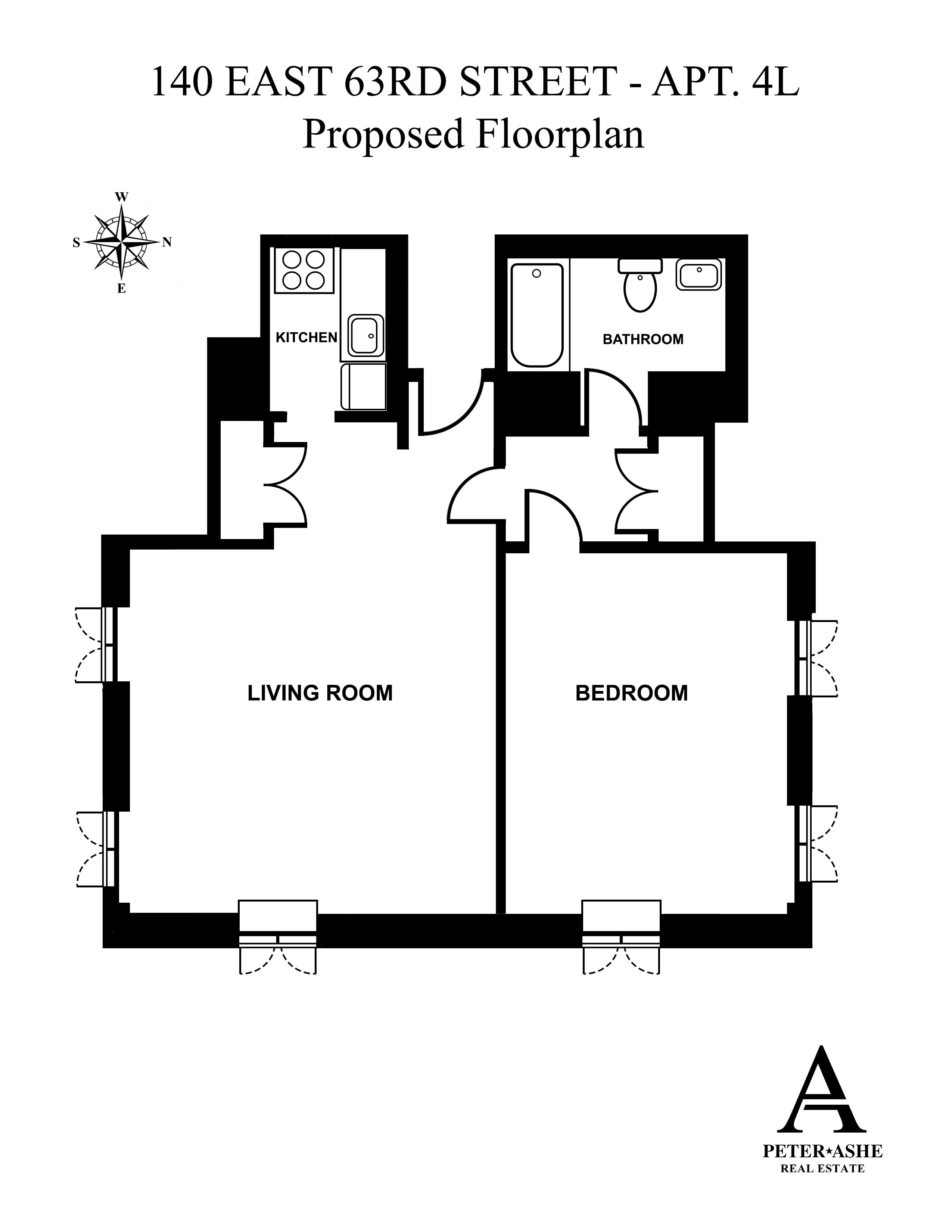 Floorplan for 140 East 63rd Street, 4-L