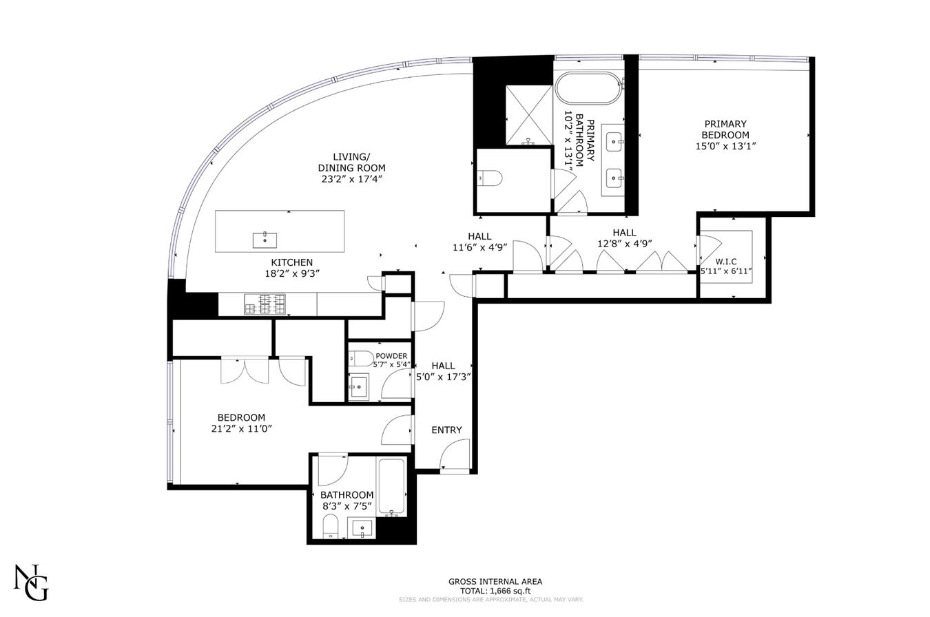 Floorplan for 111 Murray Street, 41B