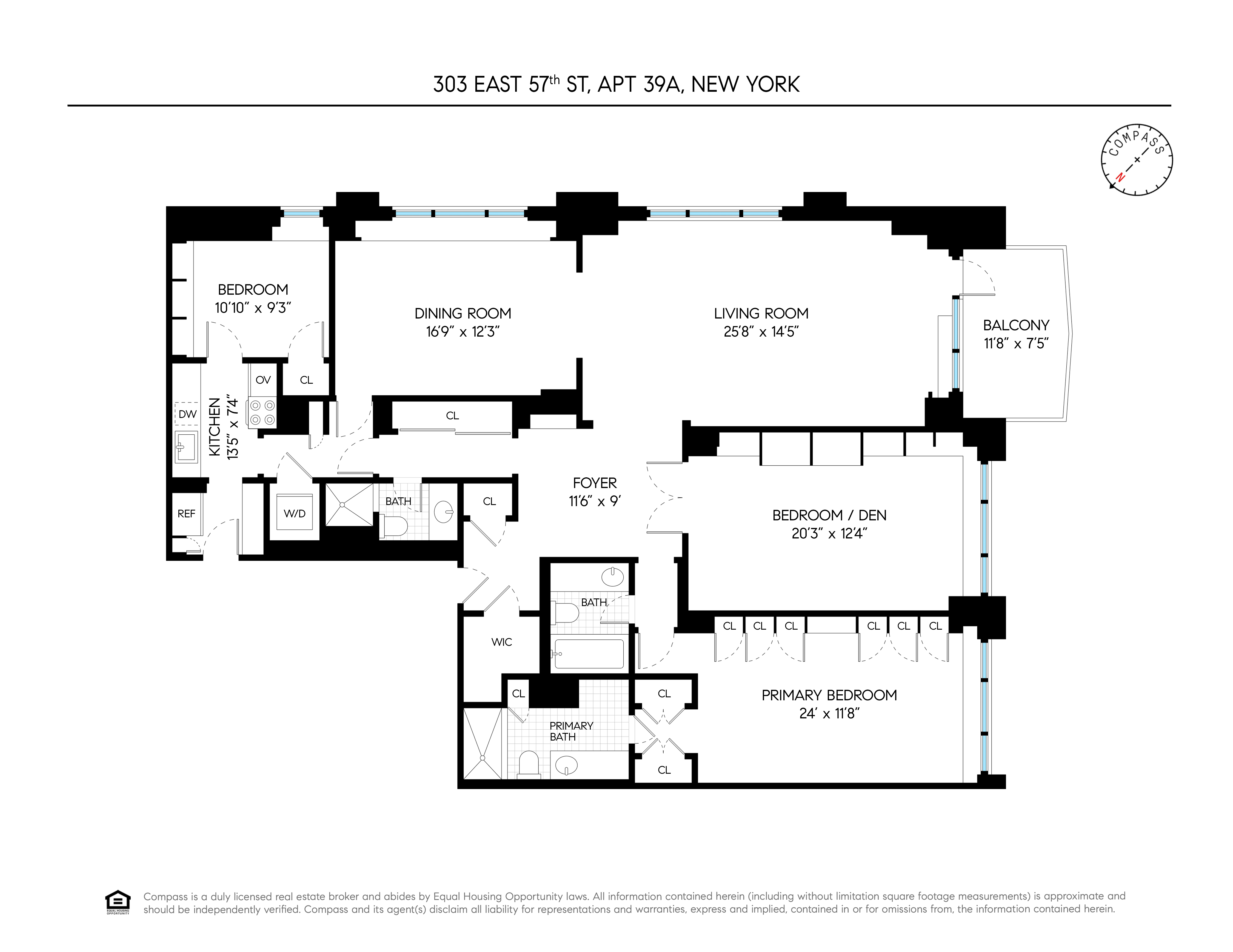 Floorplan for 303 East 57th Street, 39A