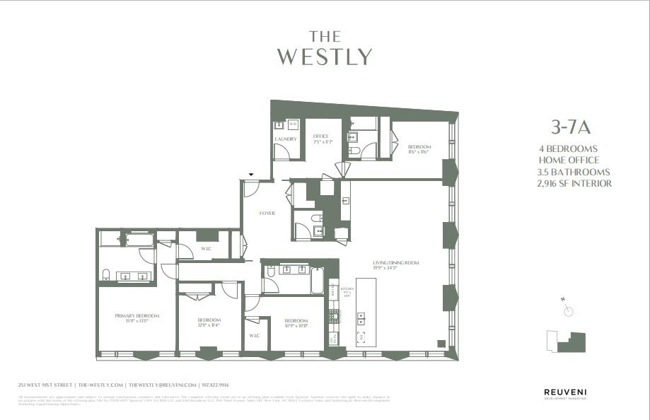 Floorplan for 251 West 91st Street, 4-A