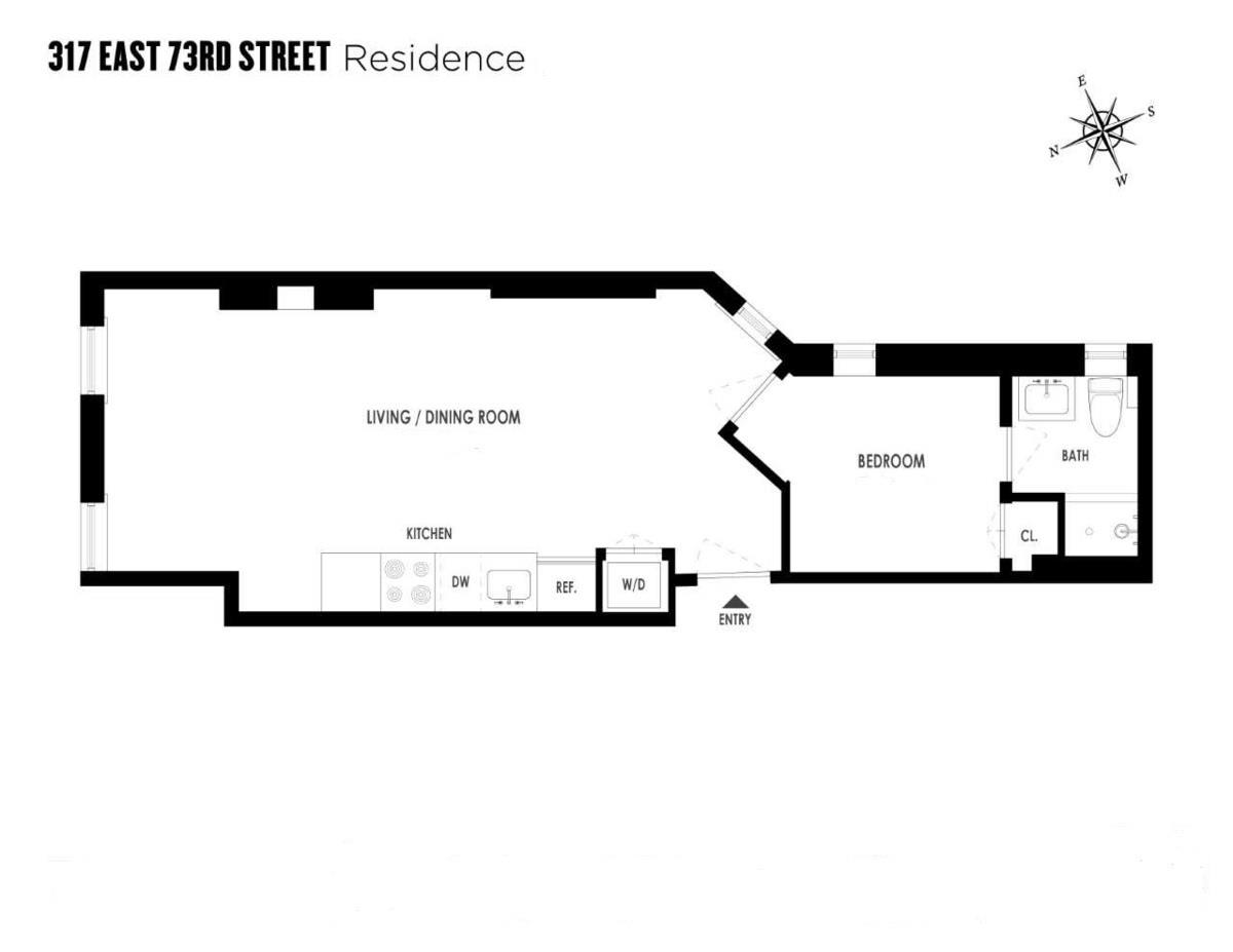 Floorplan for 317 East 73rd Street, 4RE