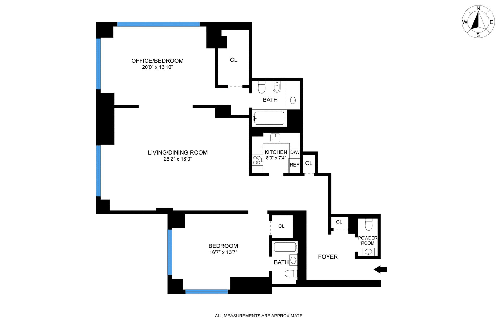 Floorplan for 721 5th Avenue, 43G