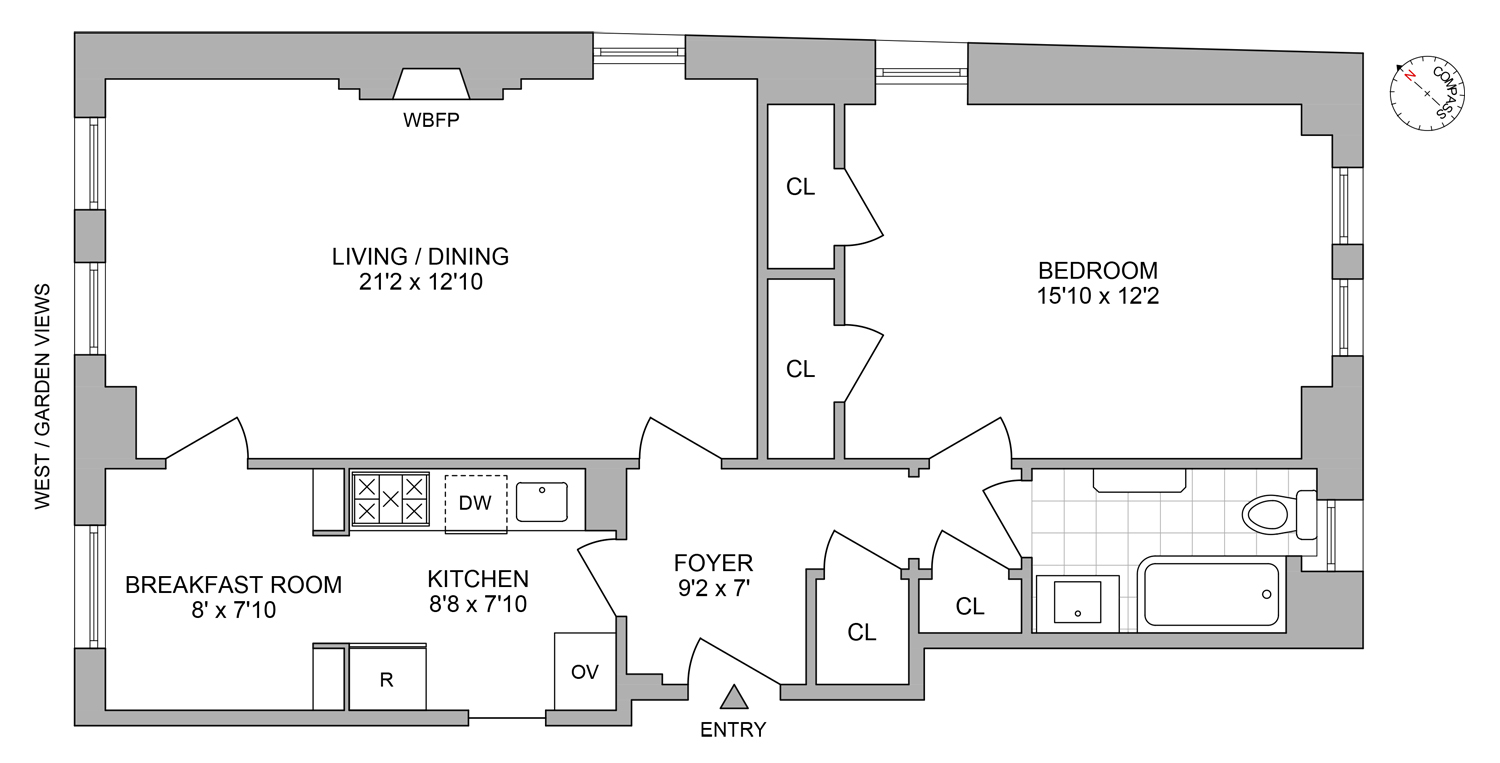 Floorplan for 14 Sutton Place, 11G