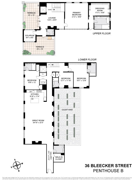 Floorplan for 36 Bleecker Street, PHB