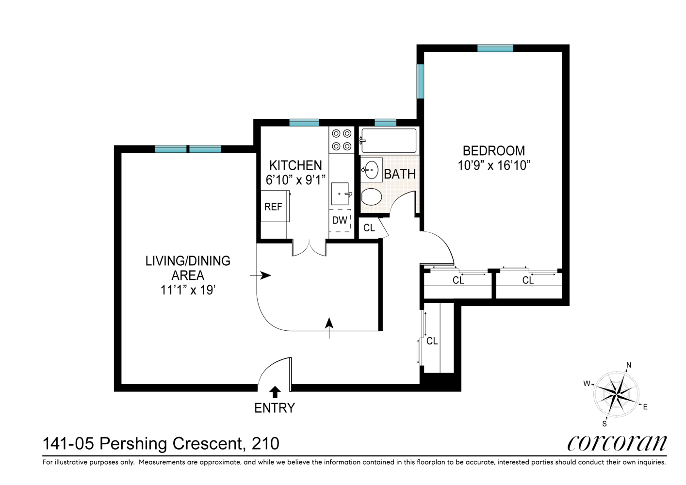 141-05 PERSHING Street, New York, NY 11435, 1 Bedroom Bedrooms, 3 Rooms Rooms,1 BathroomBathrooms,Residential,For Sale,THE GRISWALD,PERSHING,RPLU-33422799193