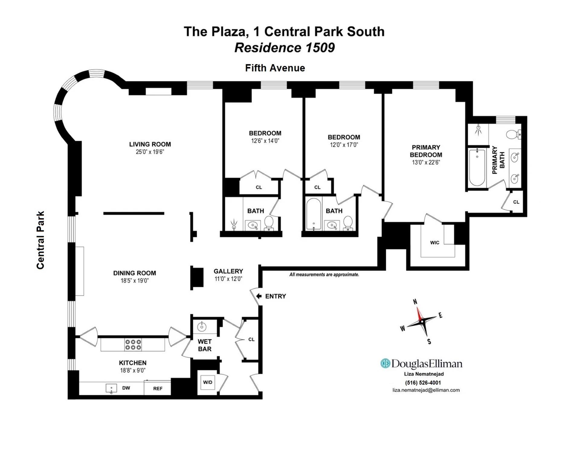 Floorplan for 1 Central Park, 1509