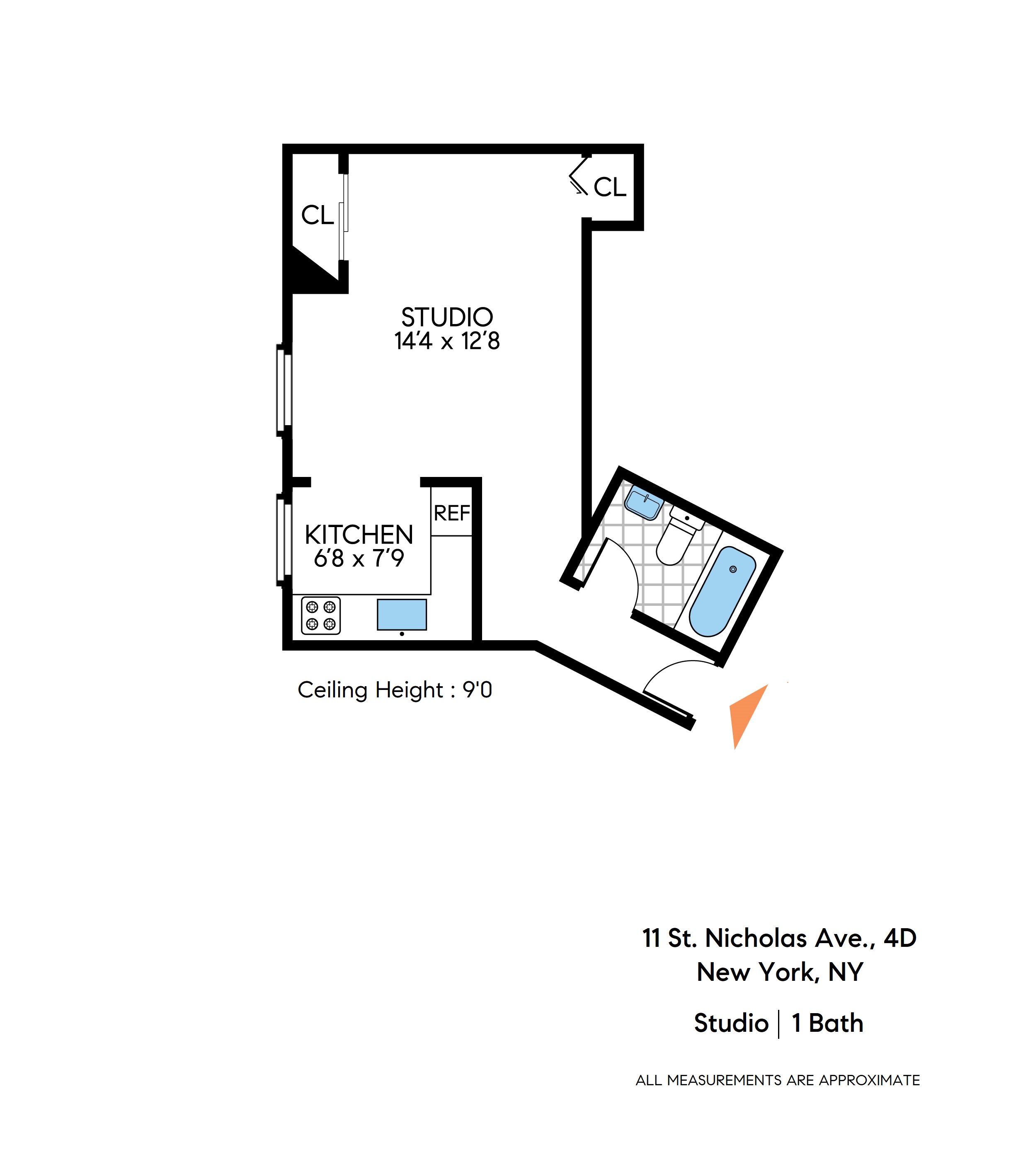 Floorplan for 11 St Nicholas Avenue, 4D