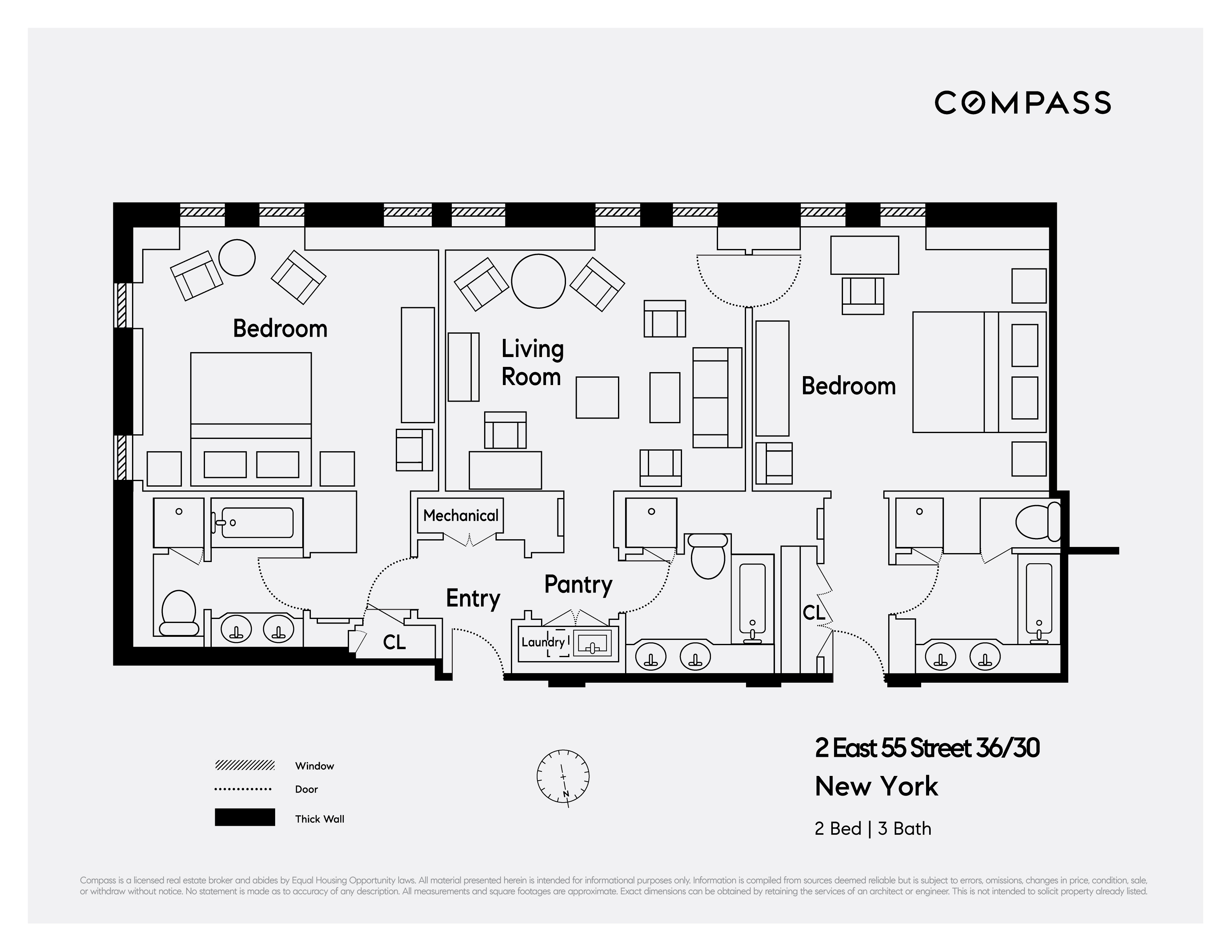 2 E 55th Street, New York, NY 10022, 2 Bedrooms Bedrooms, 4 Rooms Rooms,3 BathroomsBathrooms,Residential,For Sale,55th,COMP-1466814371869551473